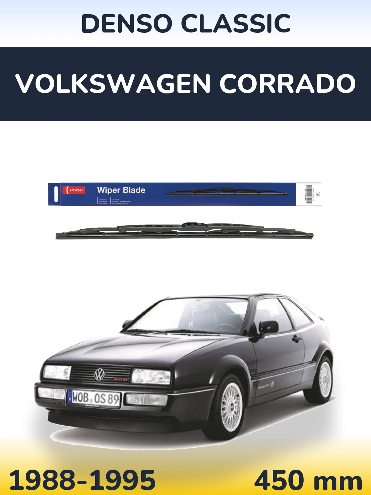 Задний дворник Denso Classic 450 мм для Volkswagen Corrado 1988-1995