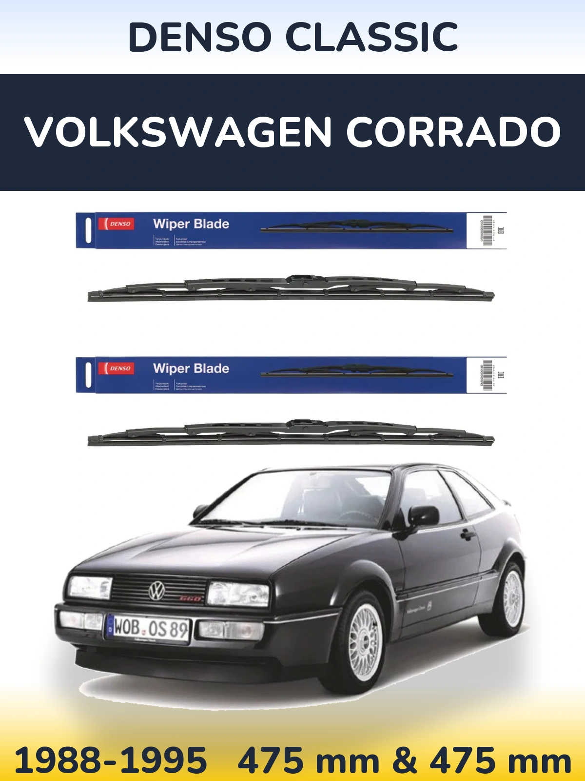 Torkarblad Denso Classic för Volkswagen Corrado