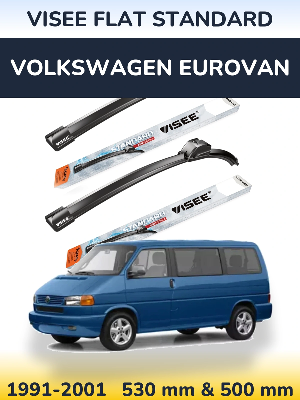 Torkarblad VISEE FLAT STANDARD för Volkswagen Eurovan