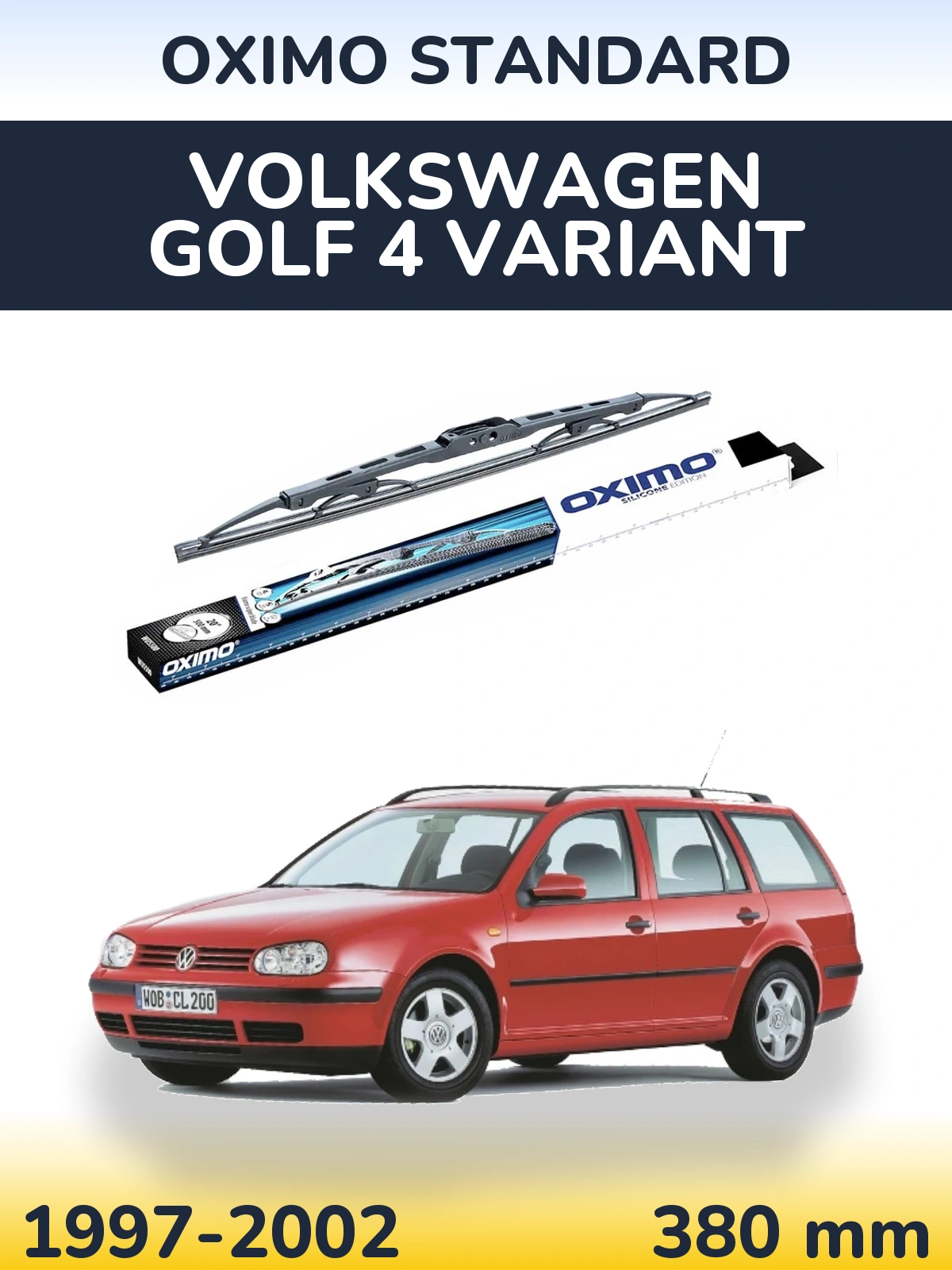 Torkarblad Oximo Standard för Volkswagen Golf 4 Variant