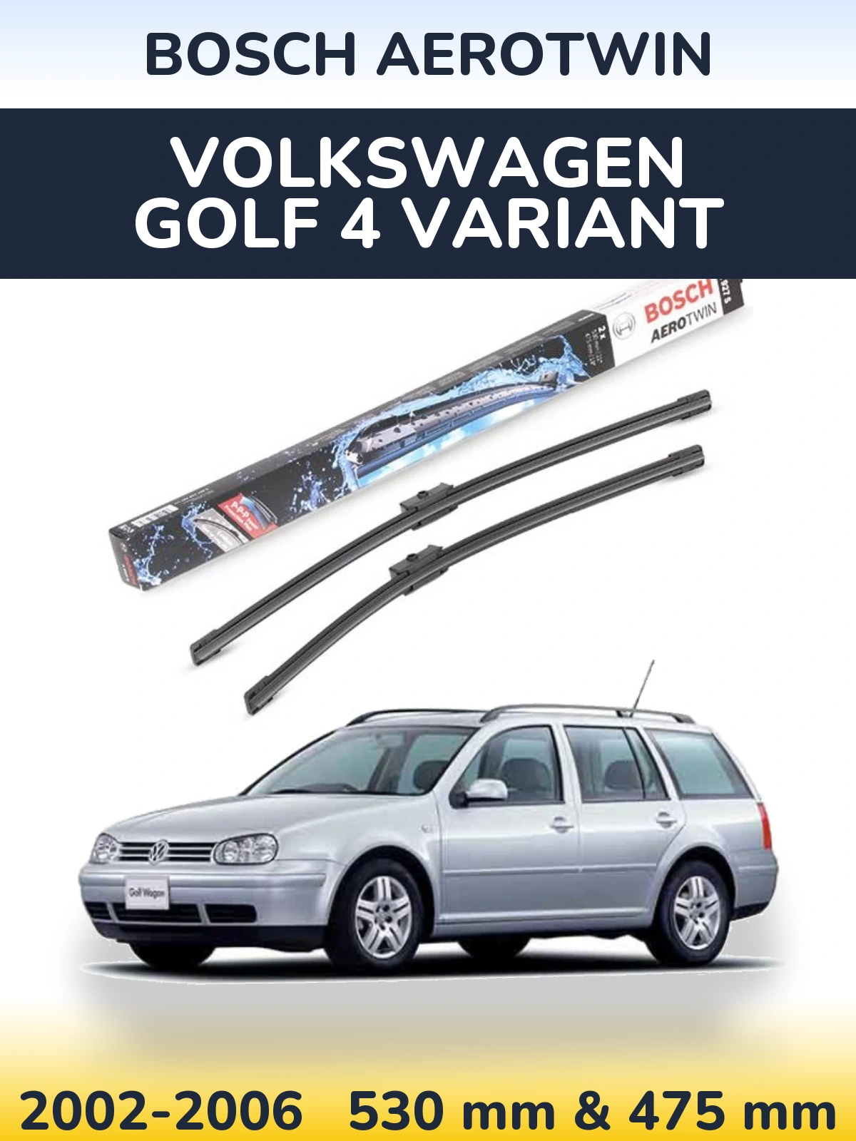 Torkarblad BOSCH AeroTwin för Volkswagen Golf 4 Variant