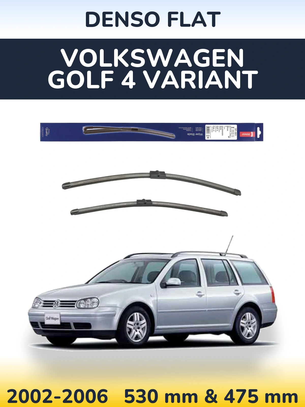 Torkarblad Denso Flat för Volkswagen Golf 4 Variant