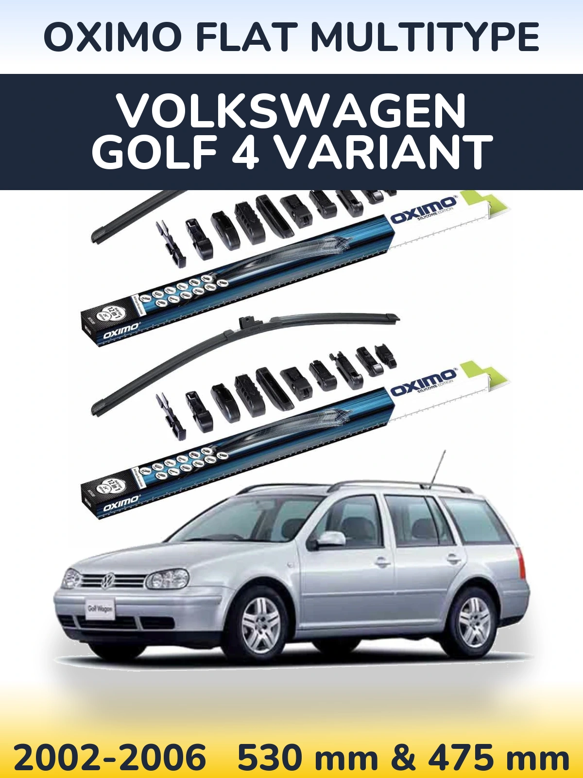 Torkarblad Oximo Flat MultiType för Volkswagen Golf 4 Variant