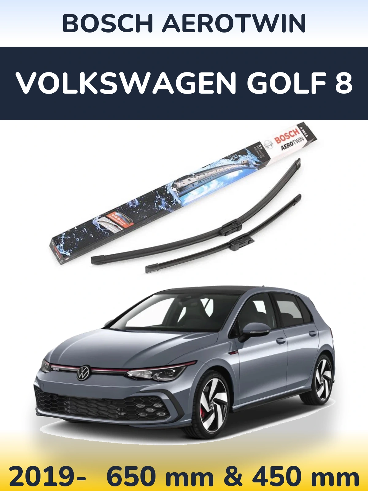 Torkarblad BOSCH AeroTwin för Volkswagen Golf 8
