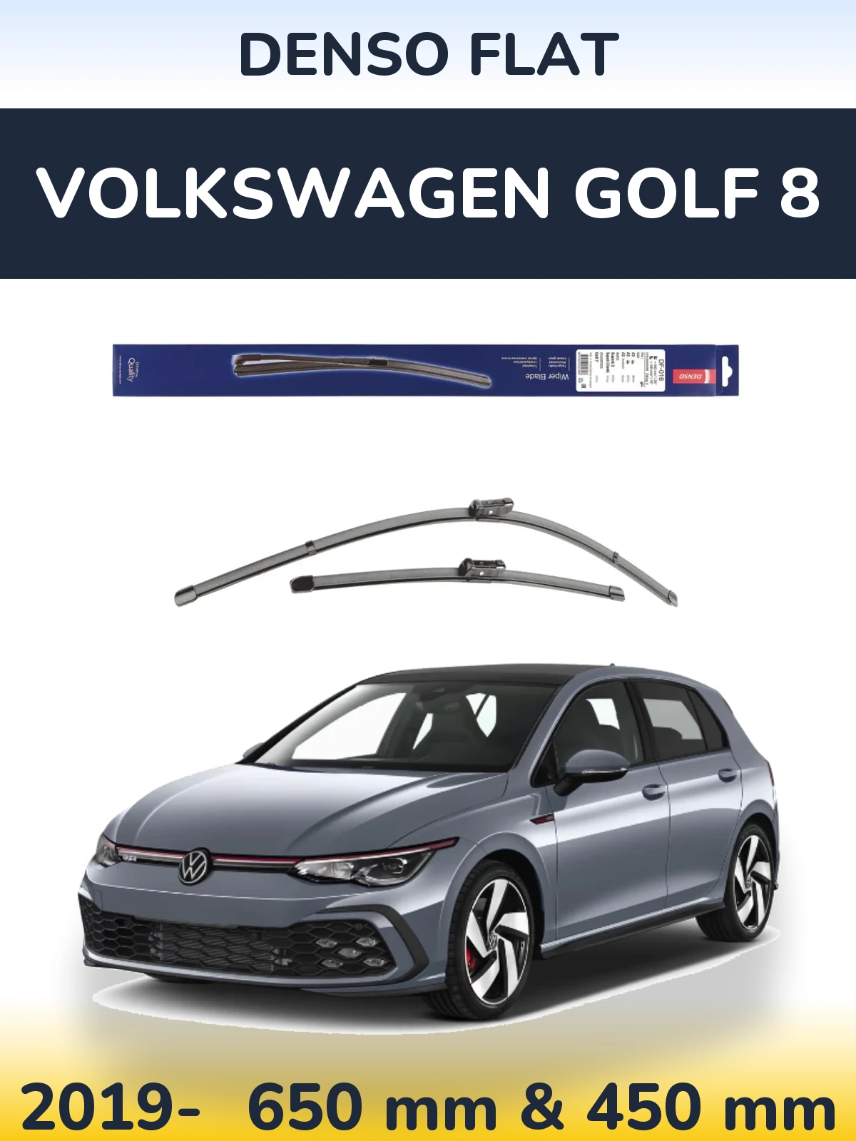 Torkarblad Denso Flat för Volkswagen Golf 8