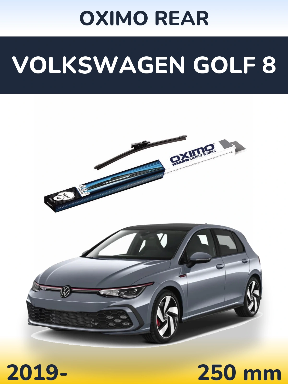Torkarblad Oximo Rear för Volkswagen Golf 8