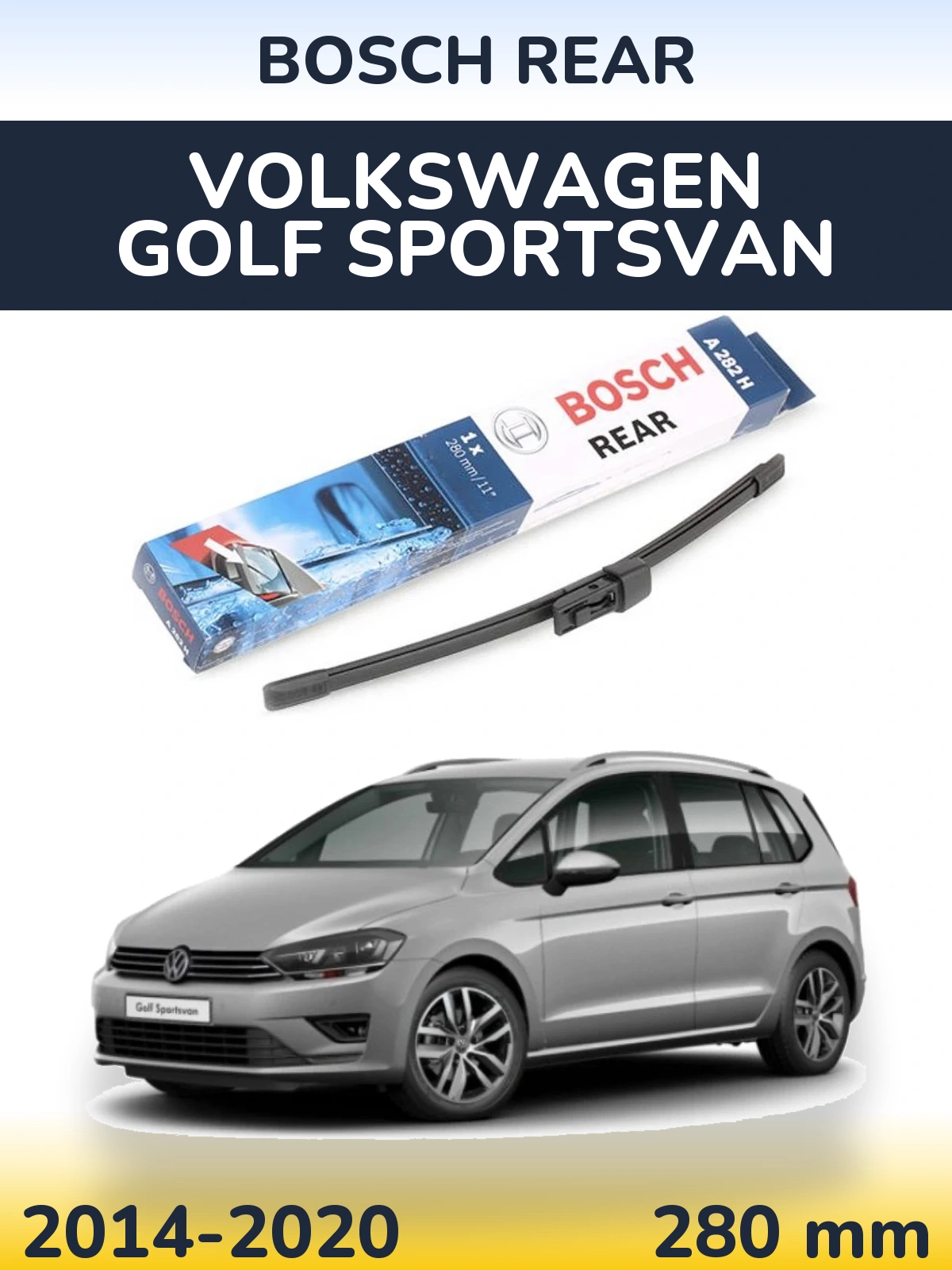Torkarblad BOSCH Rear för Volkswagen Golf Sportsvan