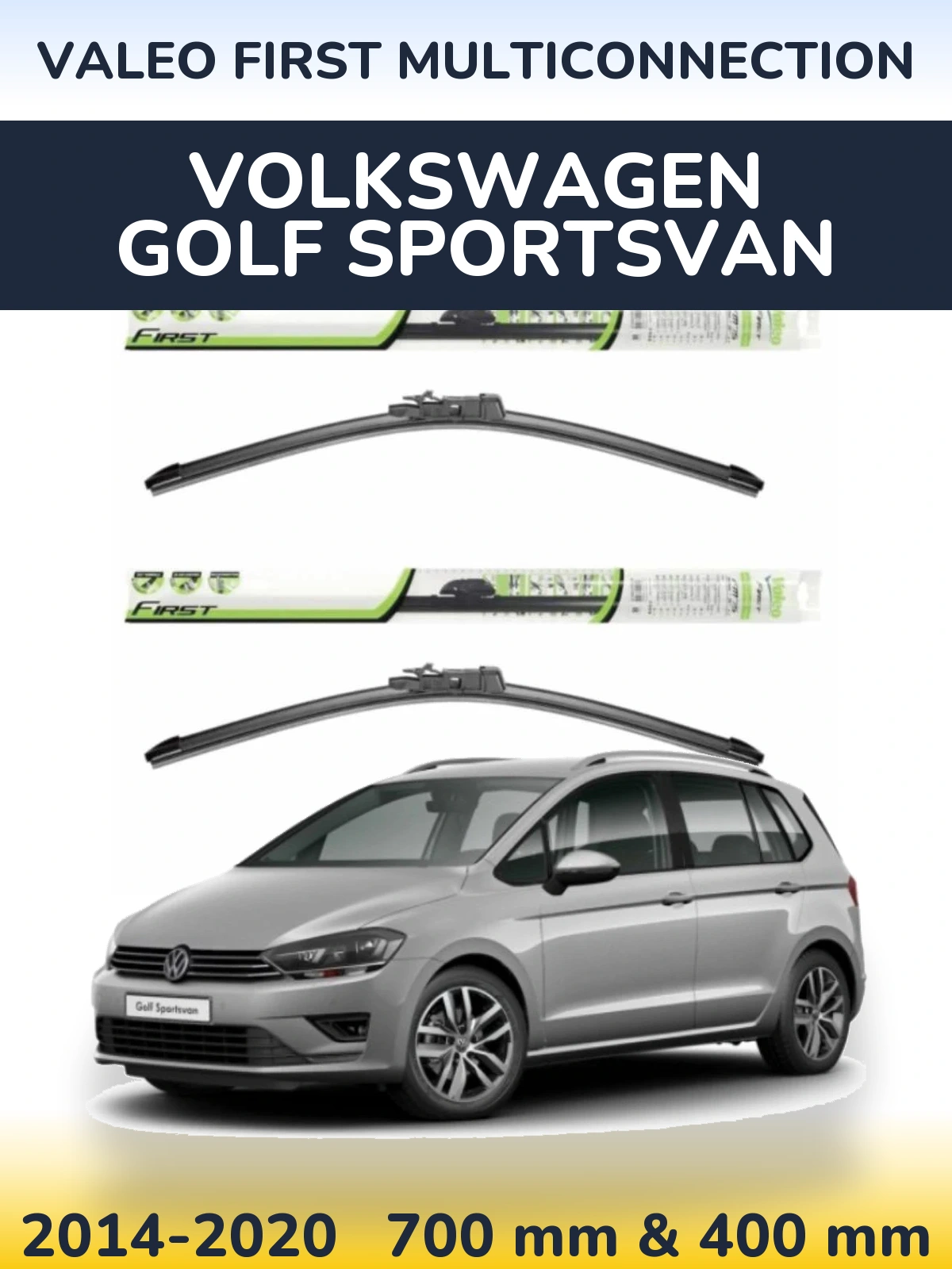 Torkarblad Valeo First MultiConnection för Volkswagen Golf Sportsvan