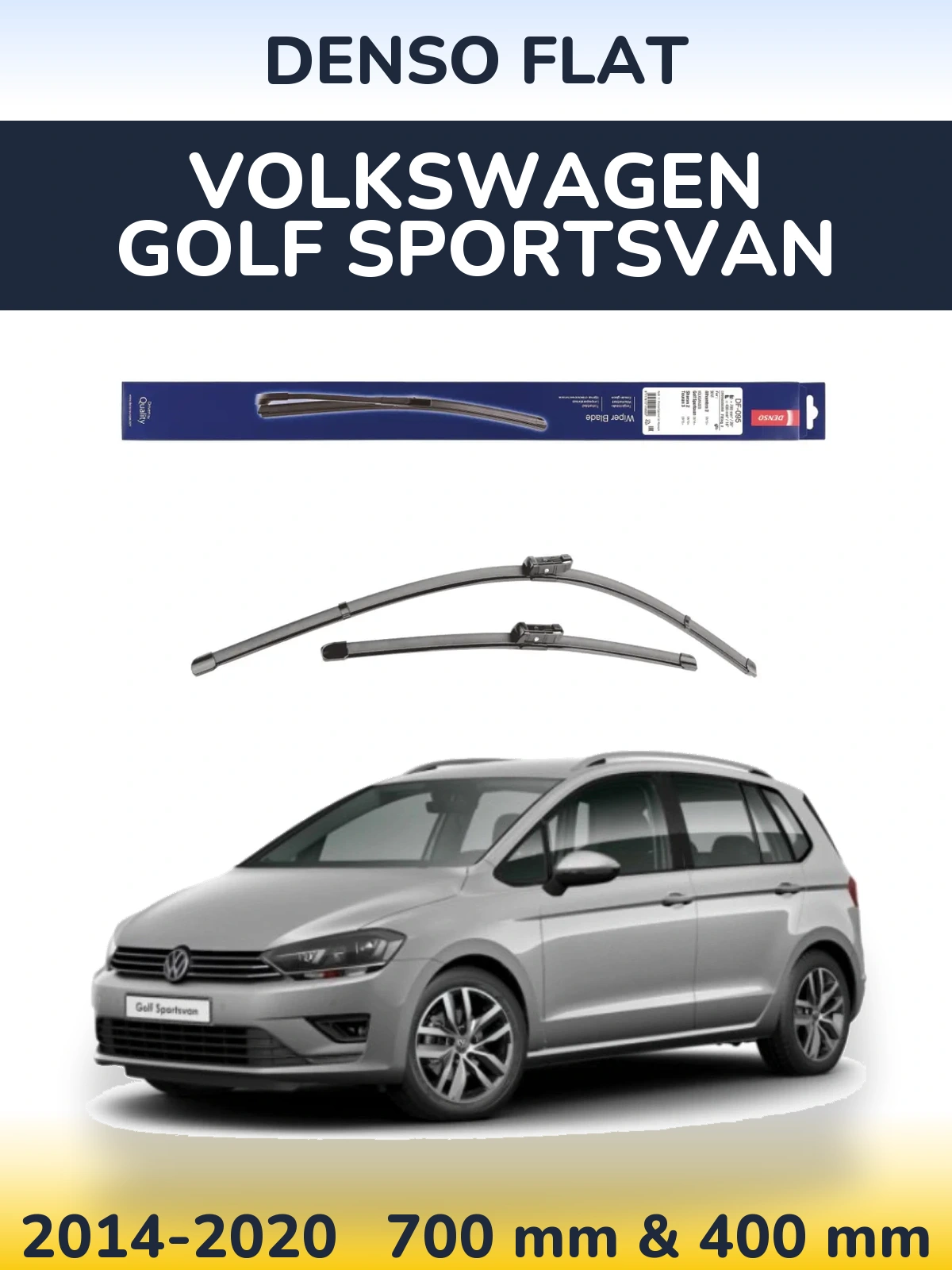Torkarblad Denso Flat för Volkswagen Golf Sportsvan