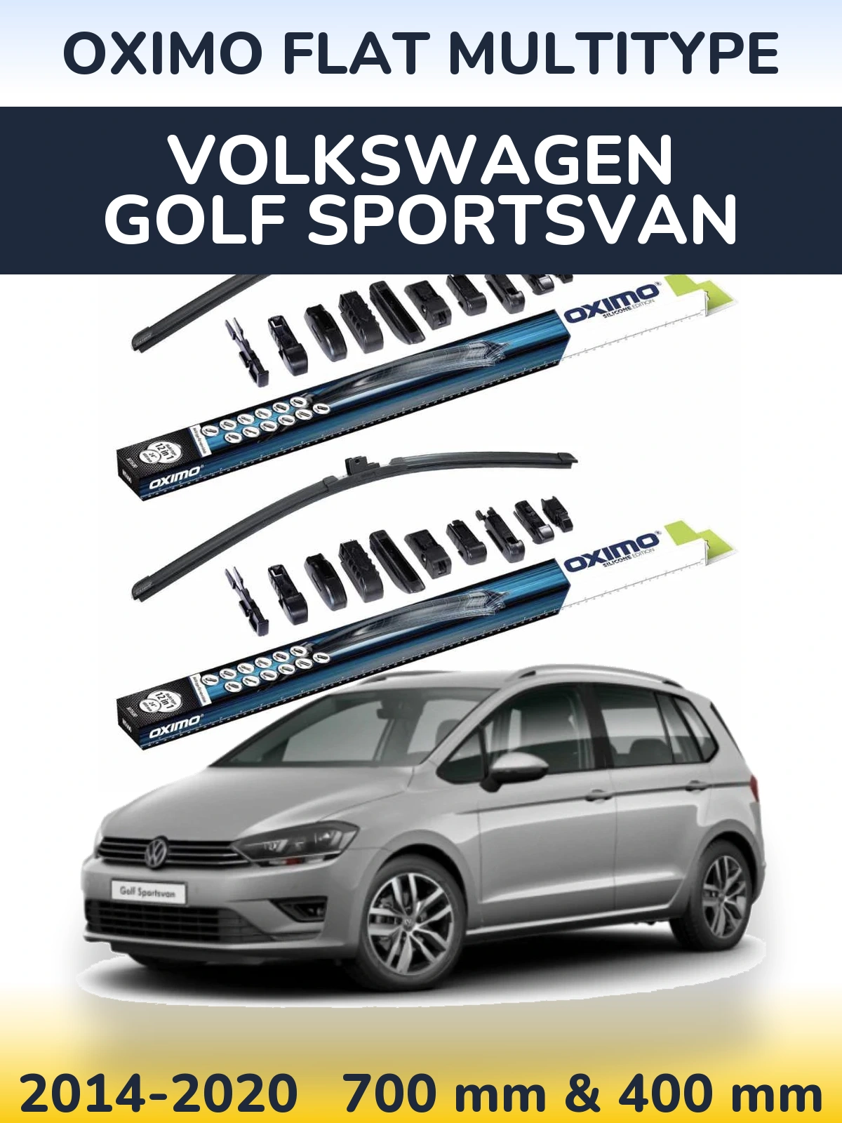 Torkarblad Oximo Flat MultiType för Volkswagen Golf Sportsvan