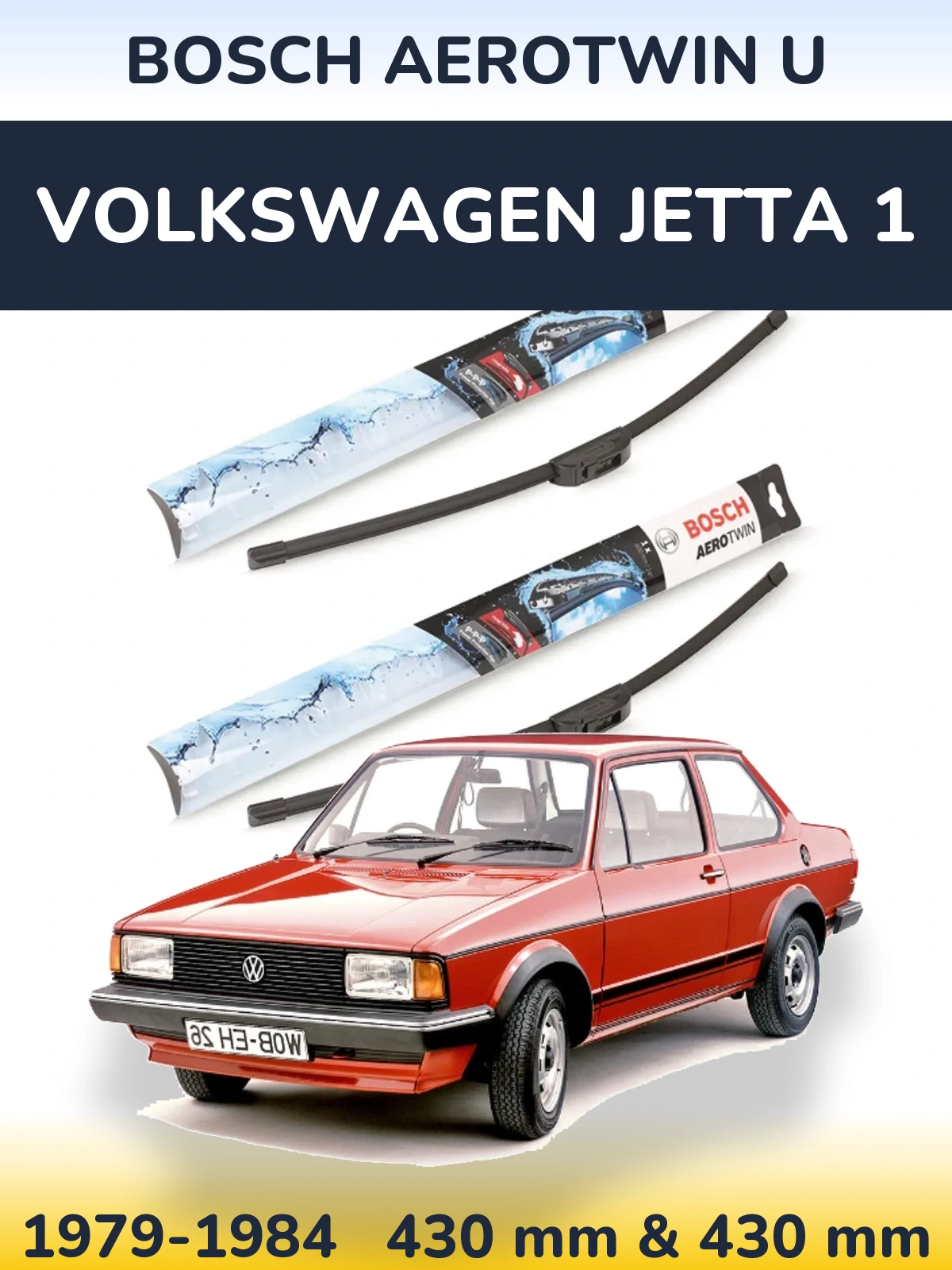 Torkarblad BOSCH AeroTwin U för Volkswagen Jetta 1
