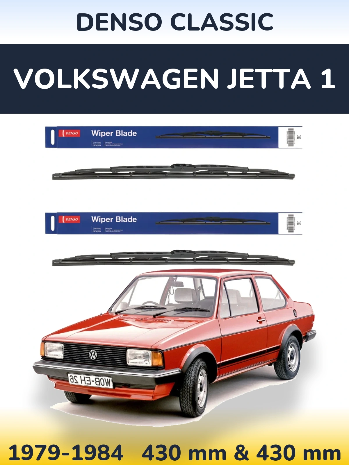 Torkarblad Denso Classic för Volkswagen Jetta 1