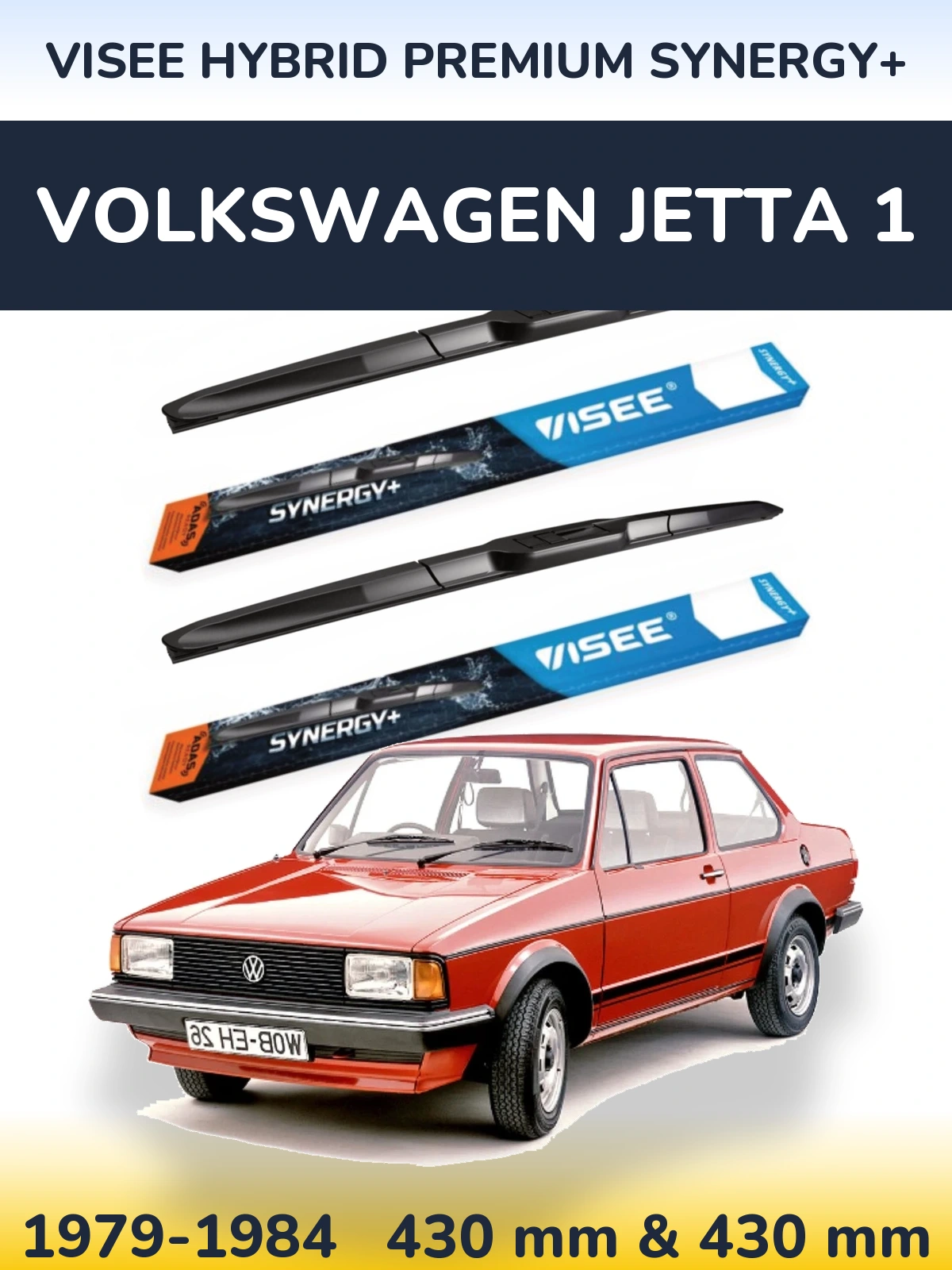 Torkarblad VISEE HYBRID PREMIUM SYNERGY+ för Volkswagen Jetta 1