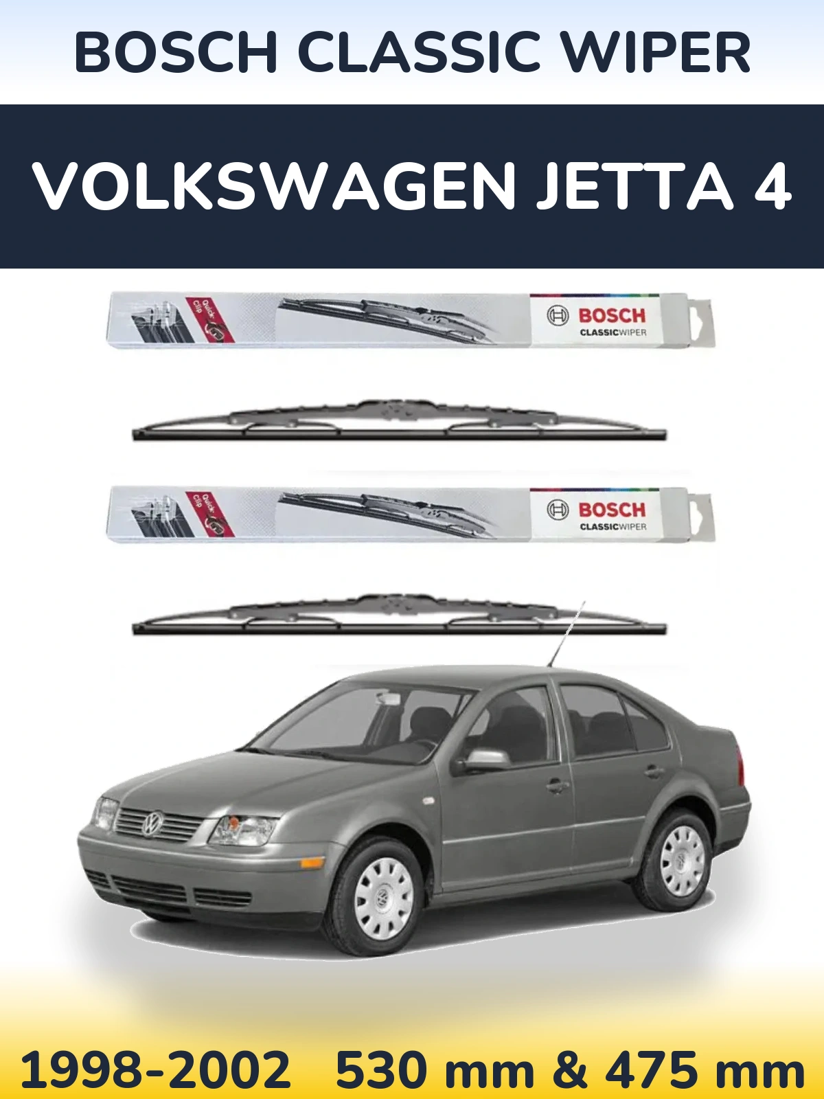 Torkarblad BOSCH Classic Wiper för Volkswagen Jetta 4