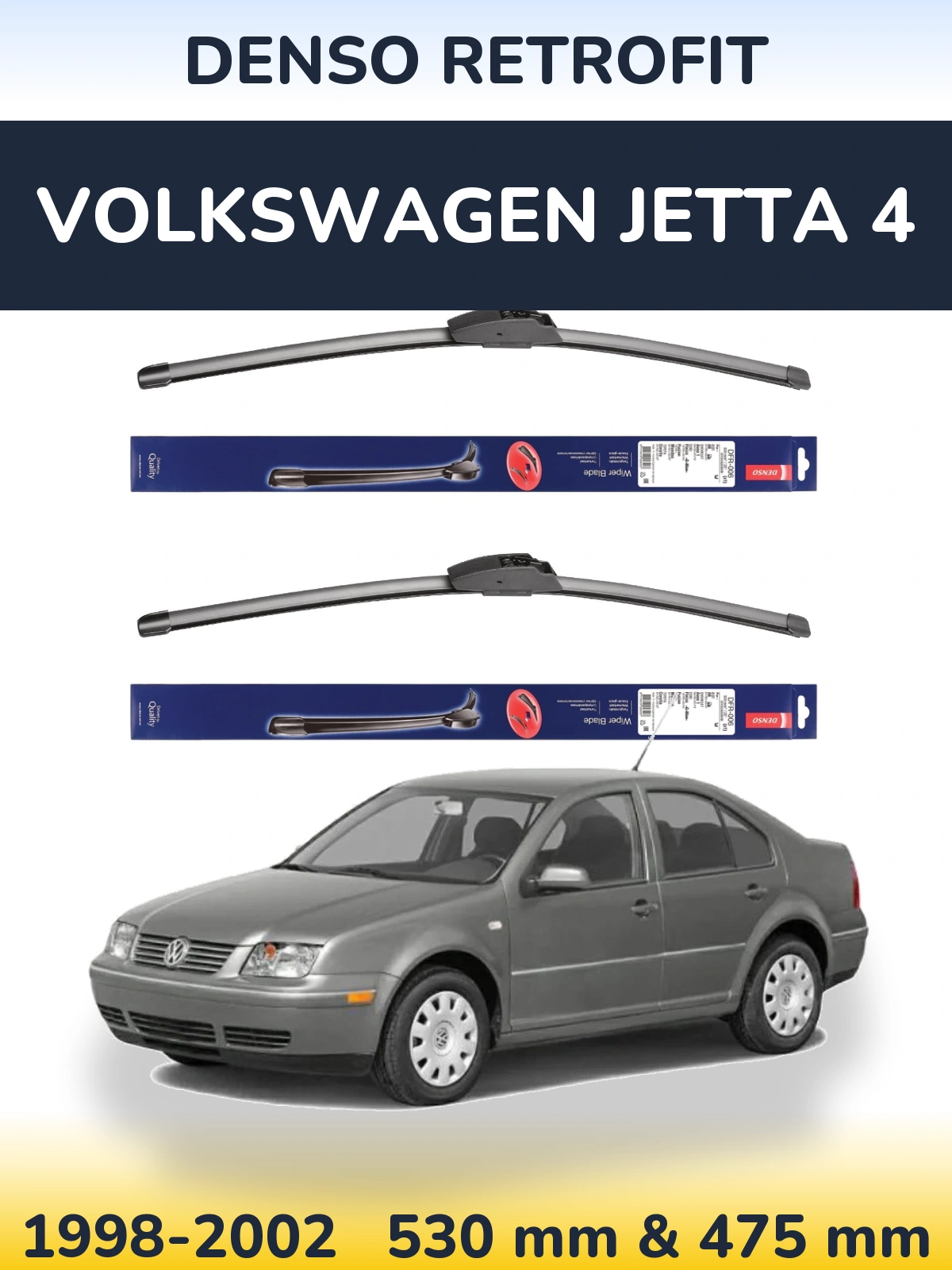 Torkarblad Denso Retrofit för Volkswagen Jetta 4