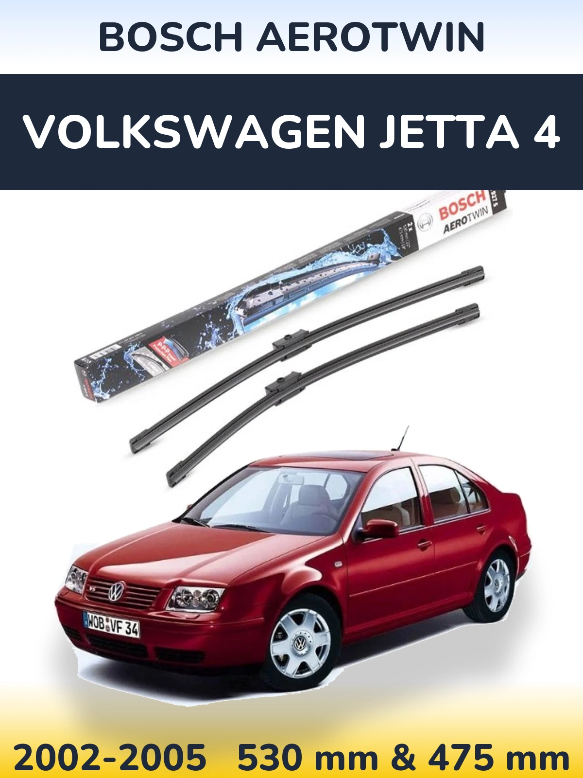 Torkarblad BOSCH AeroTwin för Volkswagen Jetta 4