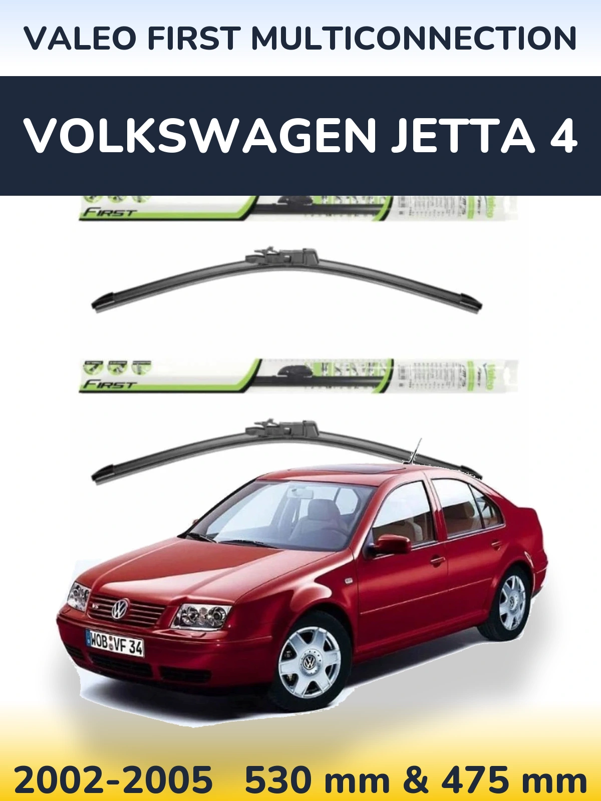 Torkarblad Valeo First MultiConnection för Volkswagen Jetta 4