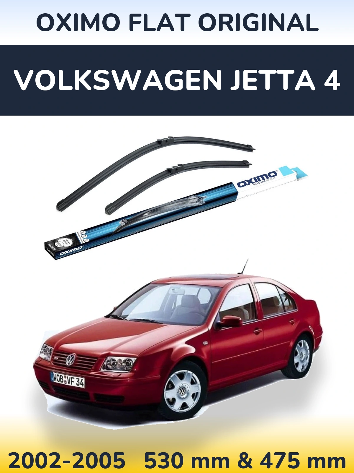 Torkarblad Oximo Flat Original för Volkswagen Jetta 4