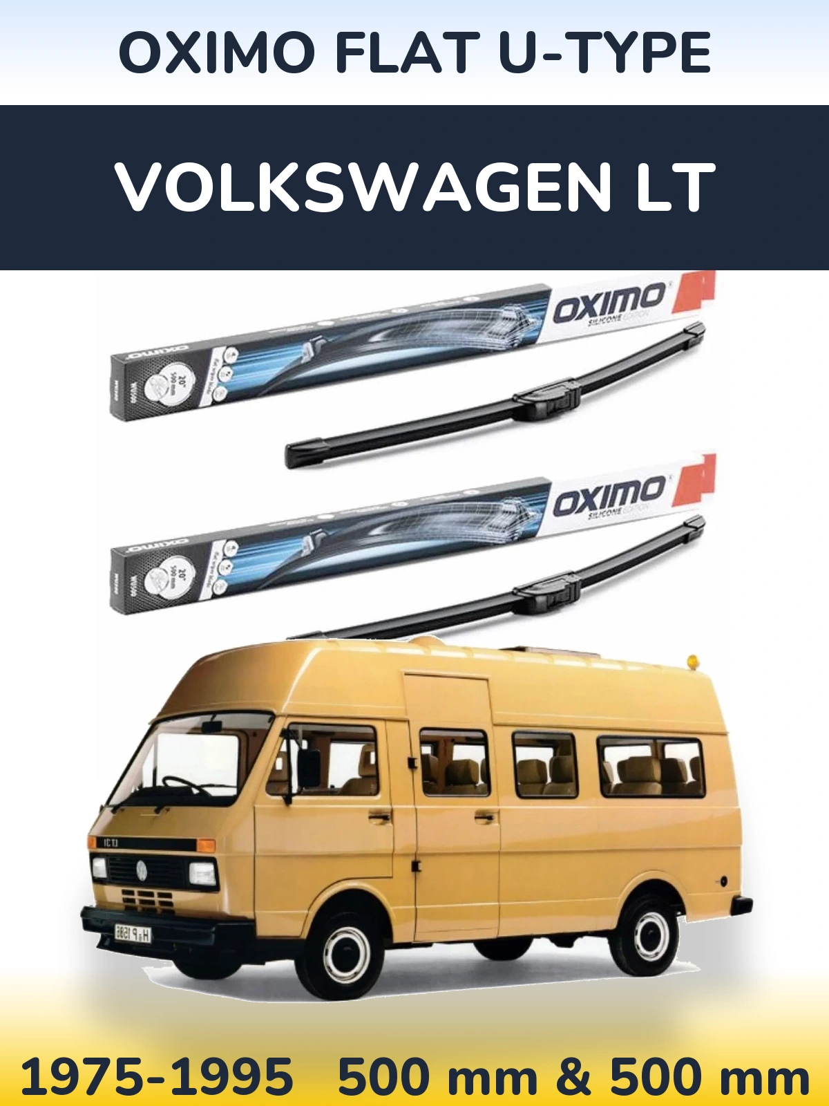 Torkarblad Oximo Flat U-type för Volkswagen LT