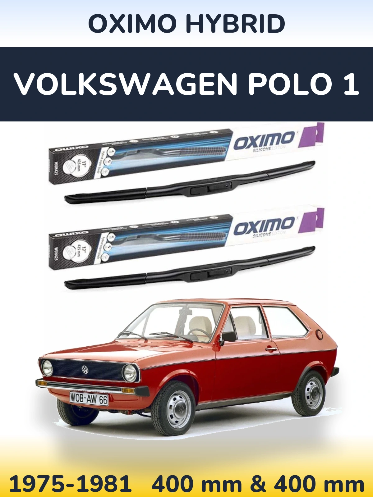 Torkarblad Oximo Hybrid för Volkswagen Polo 1