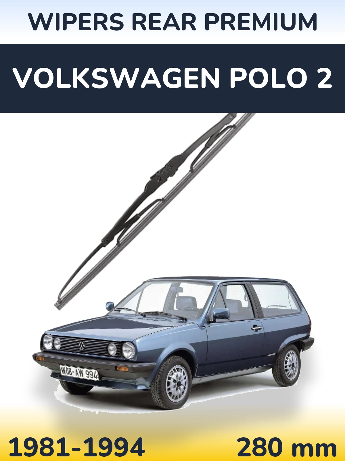 Torkarblad WIPERS REAR PREMIUM för Volkswagen Polo 2