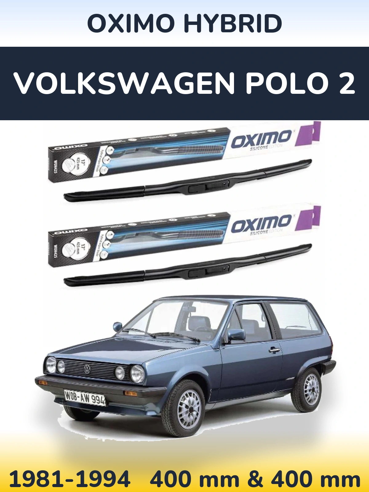 Torkarblad Oximo Hybrid för Volkswagen Polo 2