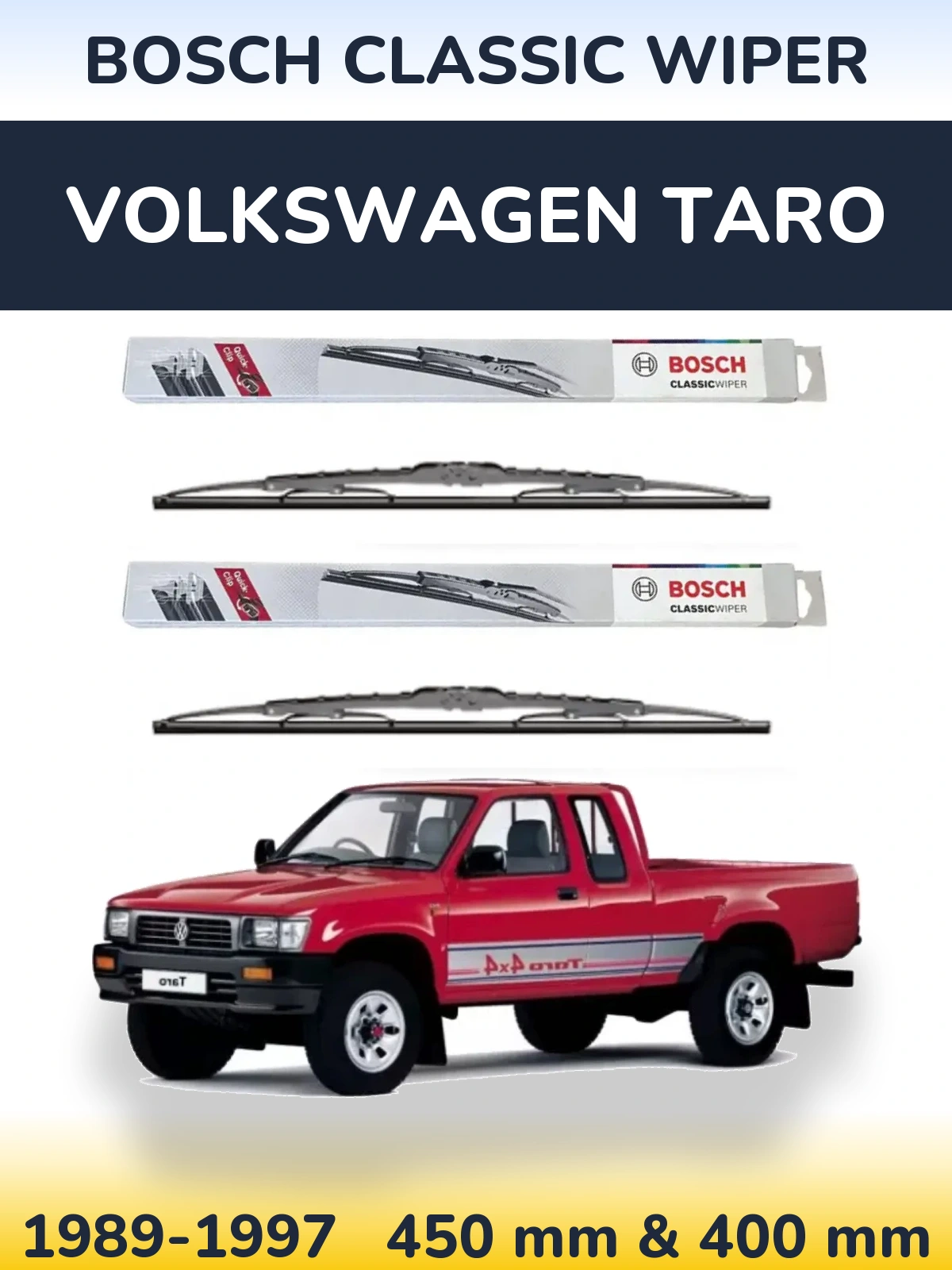 Torkarblad BOSCH Classic Wiper för Volkswagen Taro