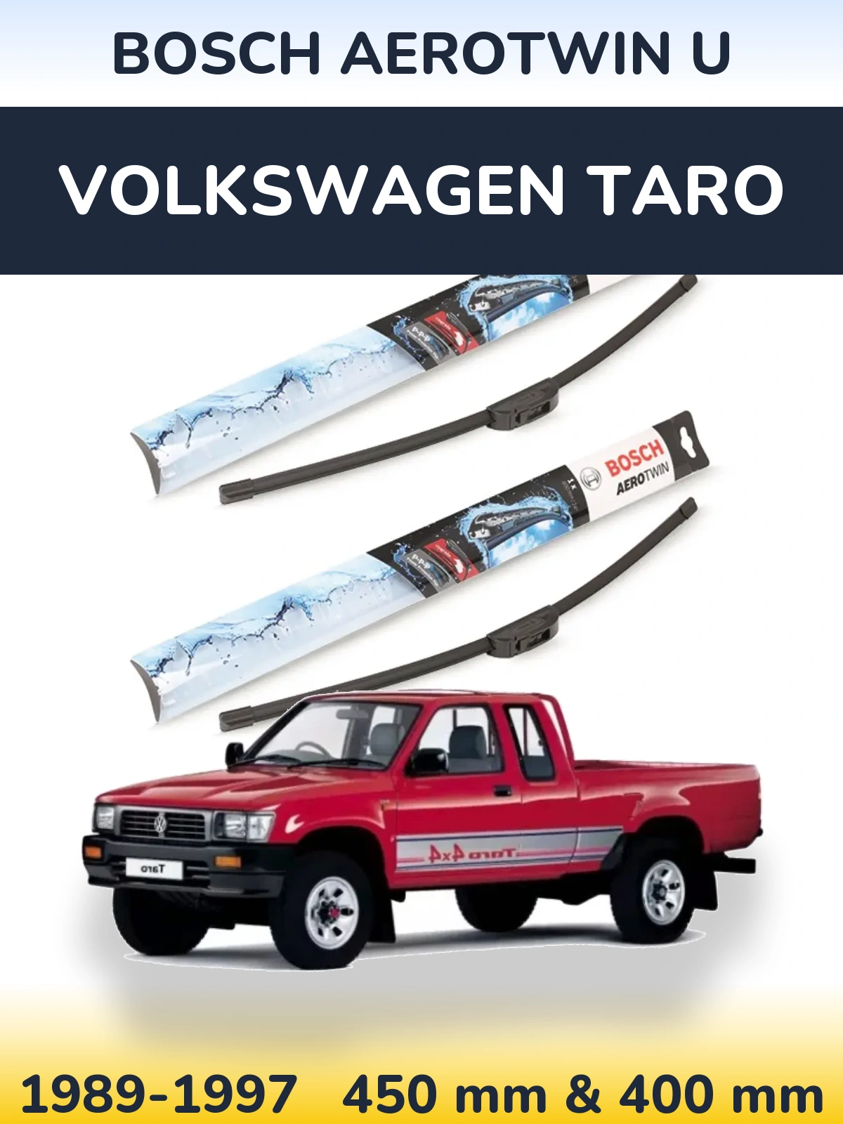 Torkarblad BOSCH AeroTwin U för Volkswagen Taro