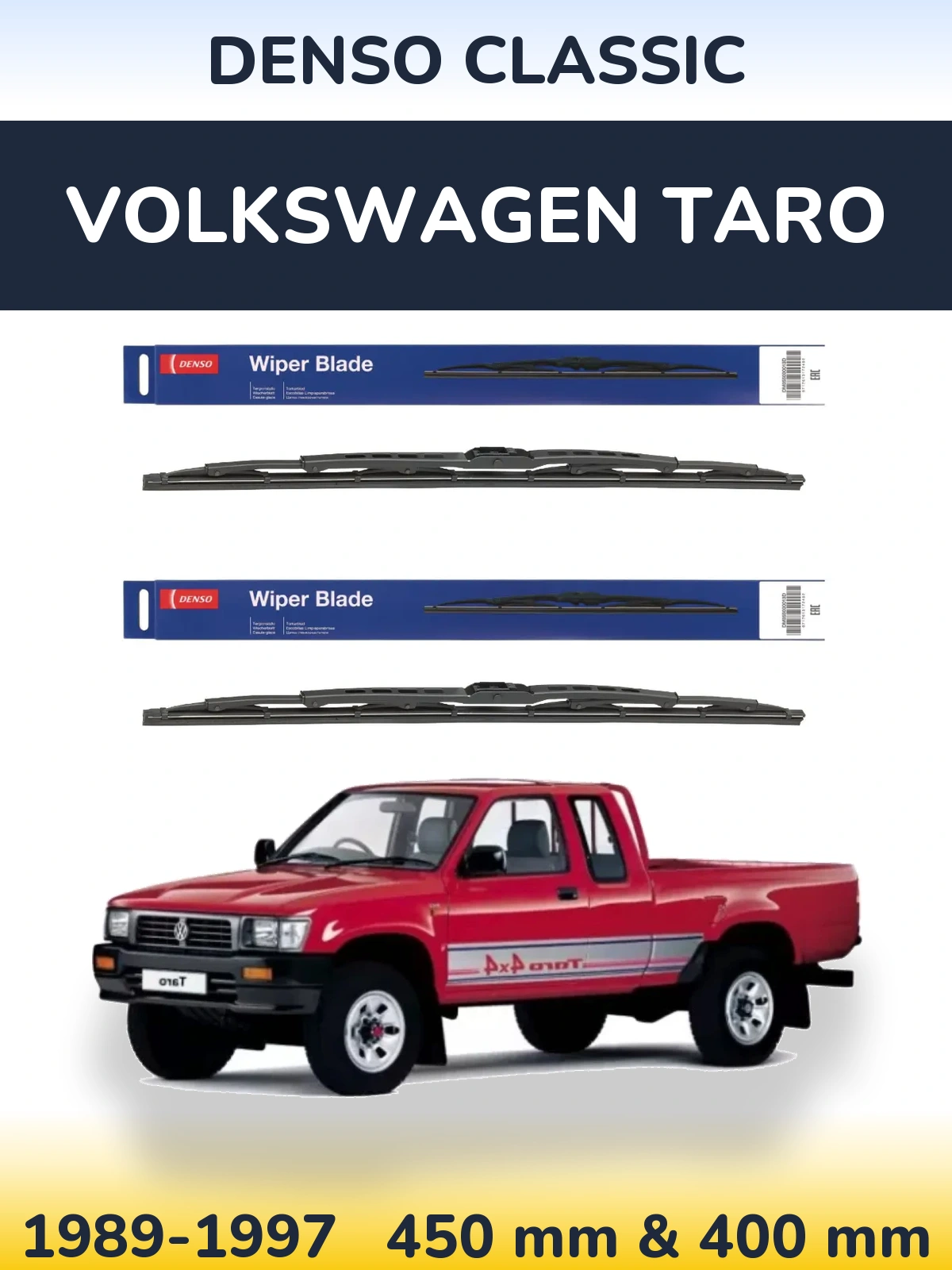 Torkarblad Denso Classic för Volkswagen Taro