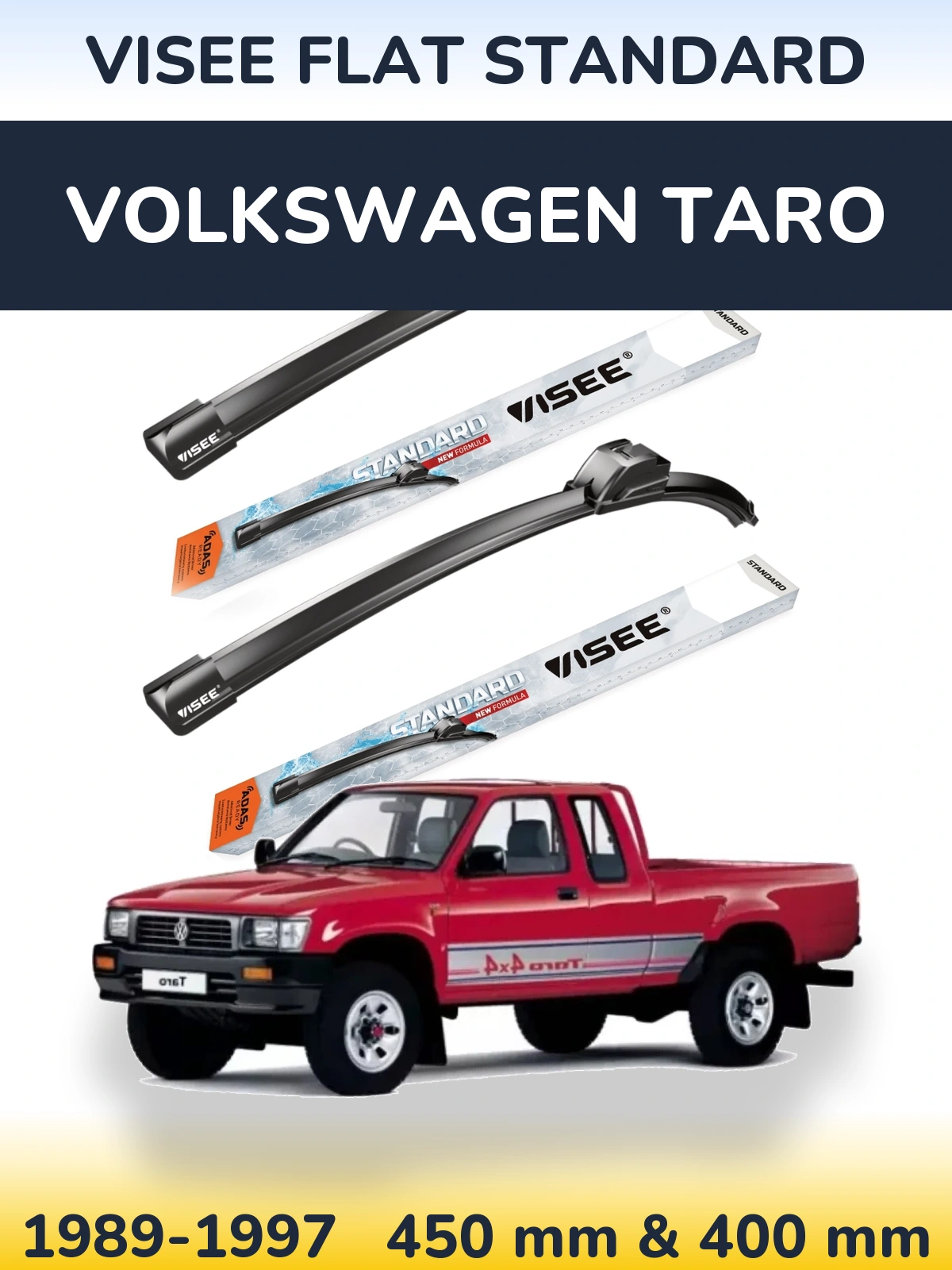 Torkarblad VISEE FLAT STANDARD för Volkswagen Taro