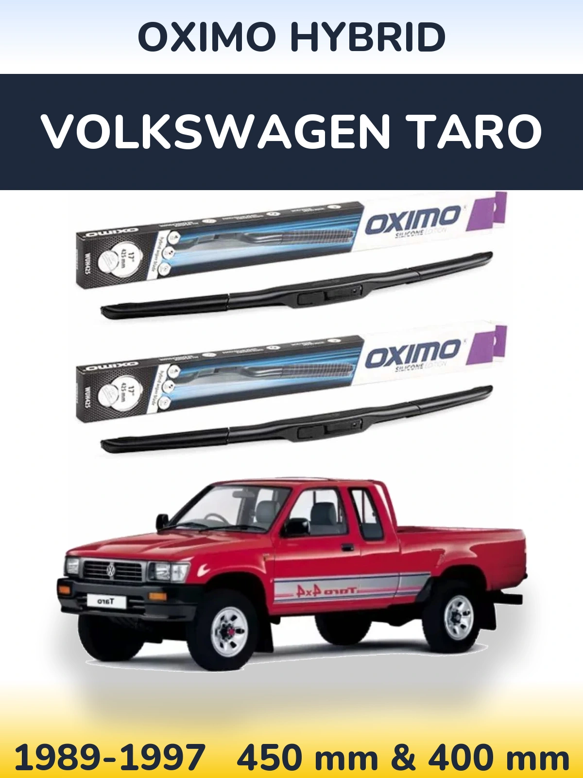 Torkarblad Oximo Hybrid för Volkswagen Taro