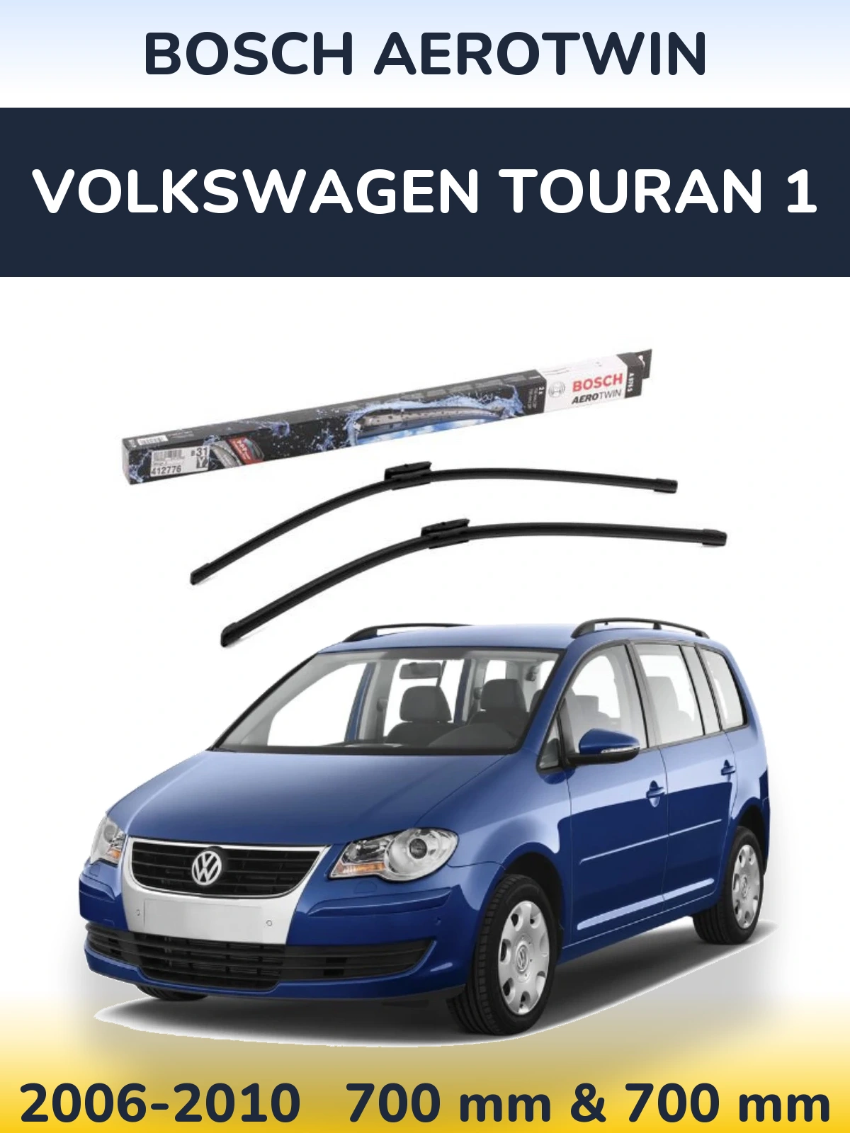 Torkarblad BOSCH AeroTwin för Volkswagen Touran 1