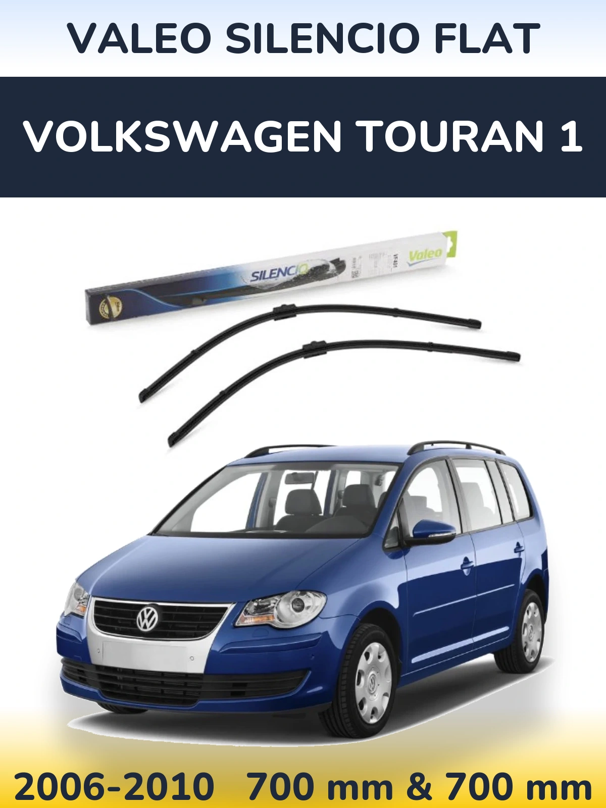 Torkarblad Valeo Silencio Flat för Volkswagen Touran 1