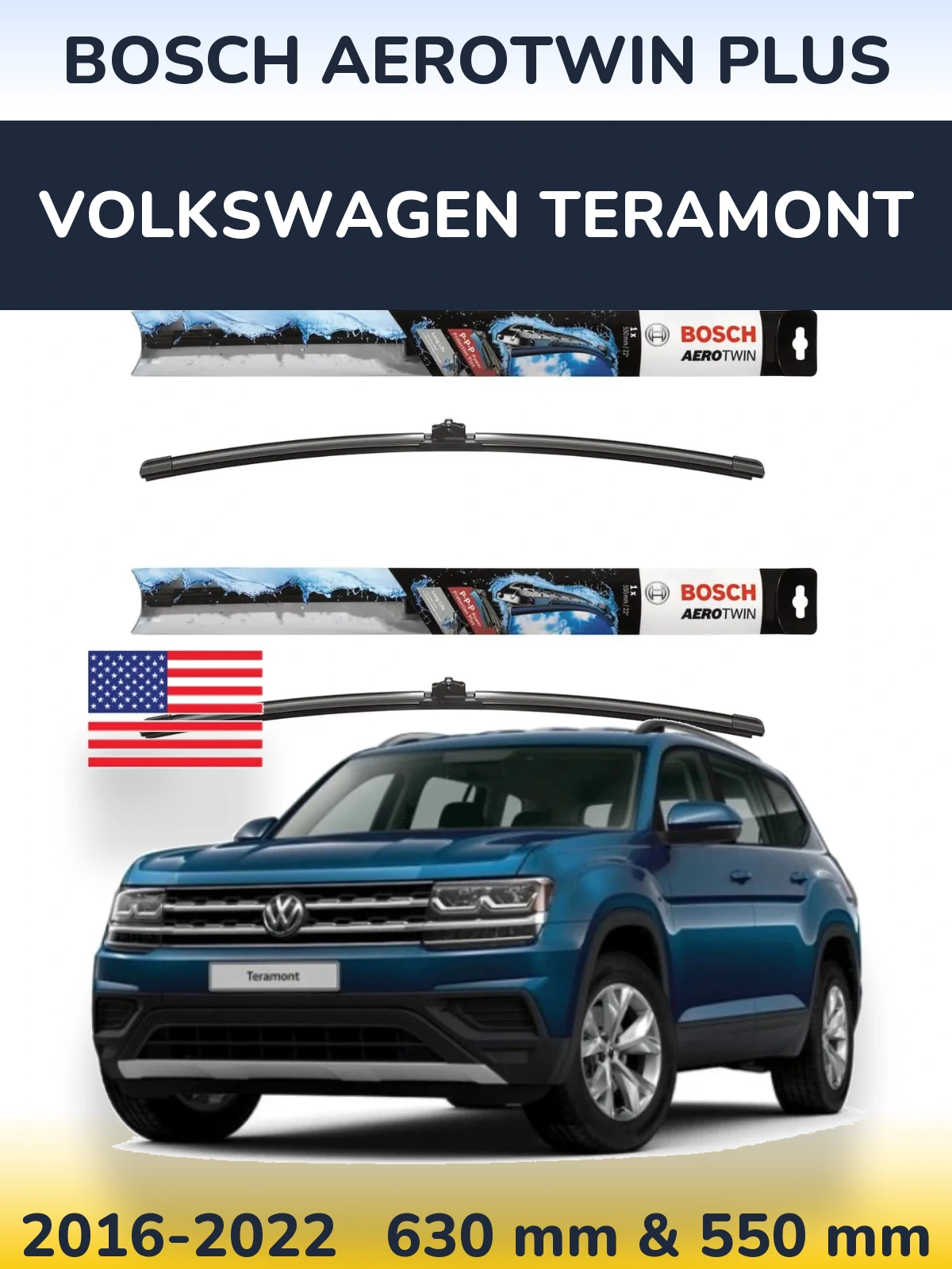 Torkarblad BOSCH AeroTwin Plus för Volkswagen Teramont