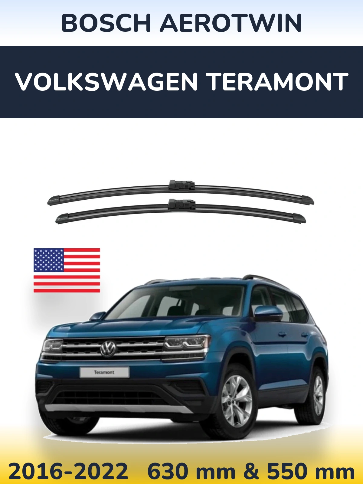 Torkarblad BOSCH AeroTwin för Volkswagen Teramont