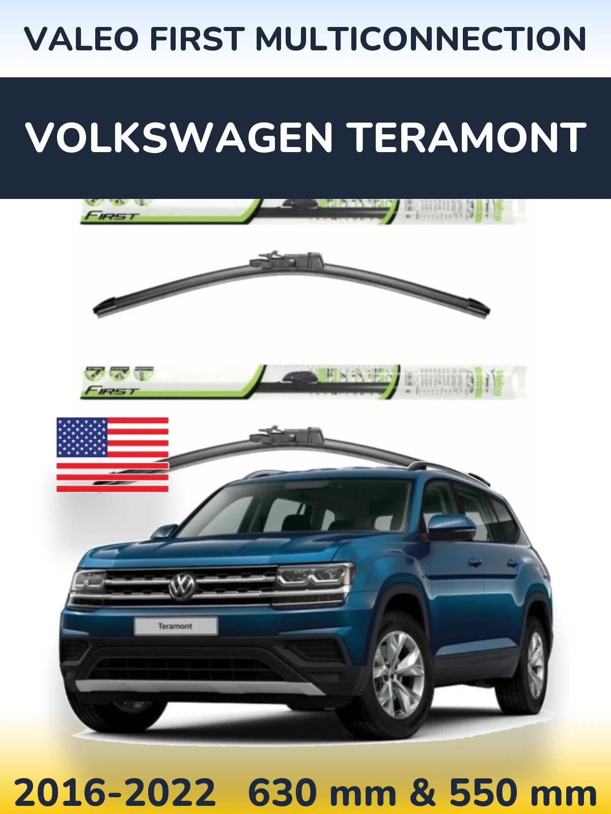 Torkarblad Valeo First MultiConnection för Volkswagen Teramont