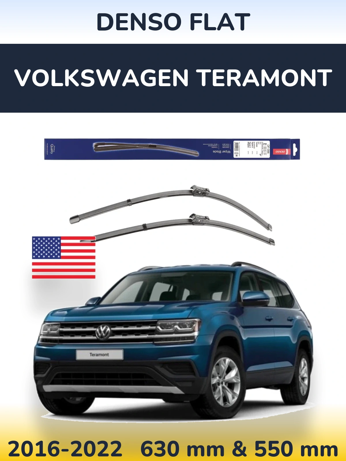 Torkarblad Denso Flat för Volkswagen Teramont