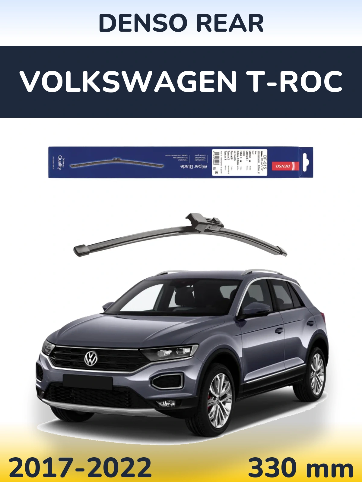 Torkarblad Denso Rear för Volkswagen T-Roc