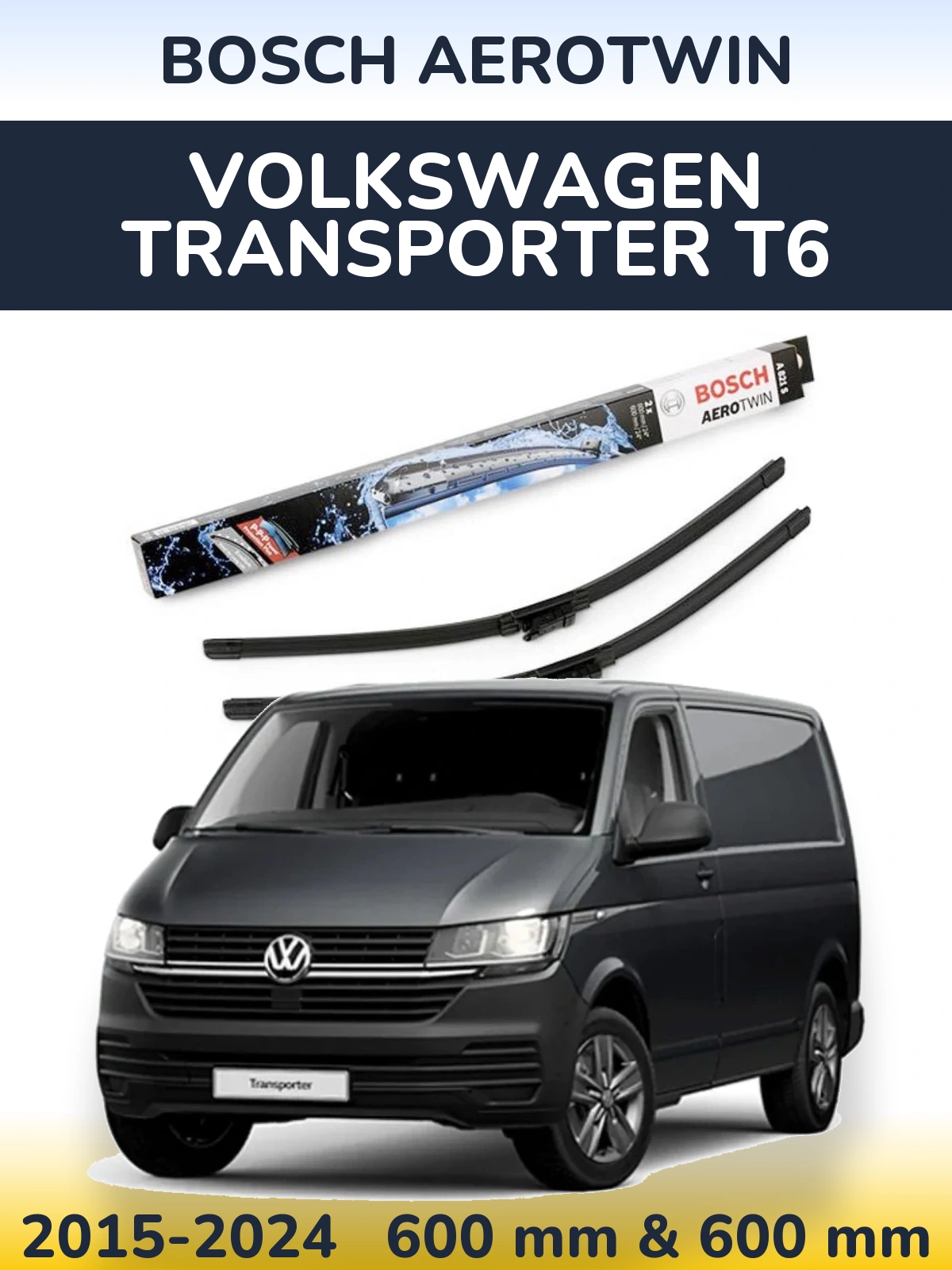 Torkarblad BOSCH AeroTwin för Volkswagen Transporter T6