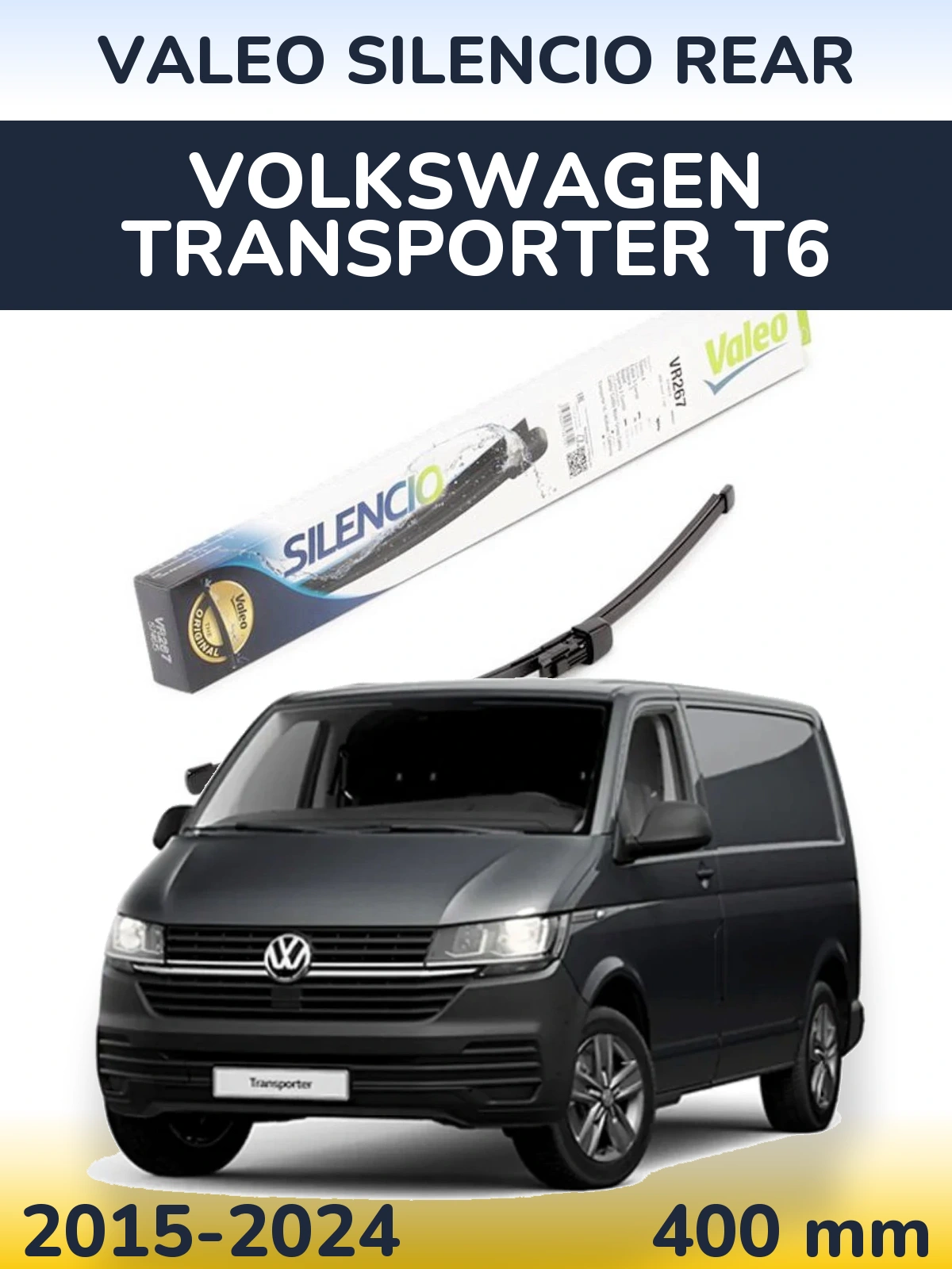 Torkarblad Valeo Silencio Rear för Volkswagen Transporter T6