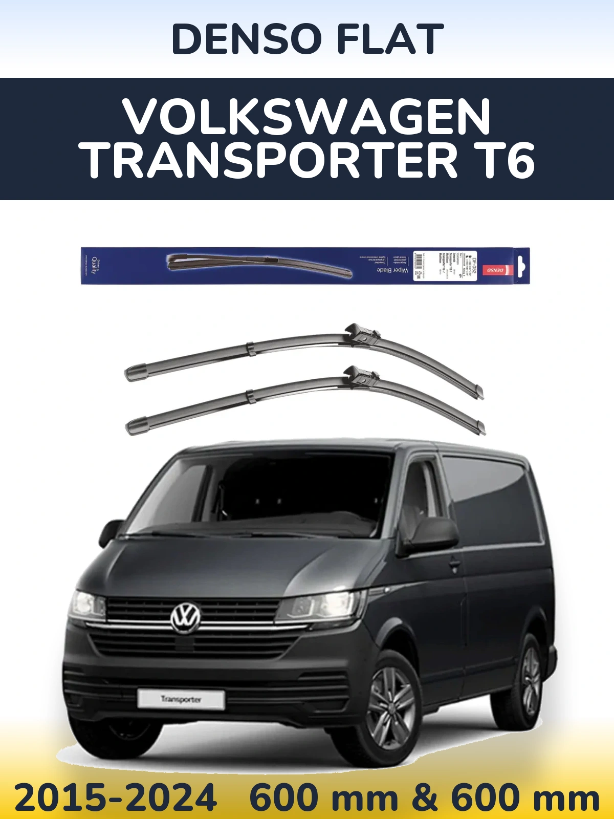 Torkarblad Denso Flat för Volkswagen Transporter T6