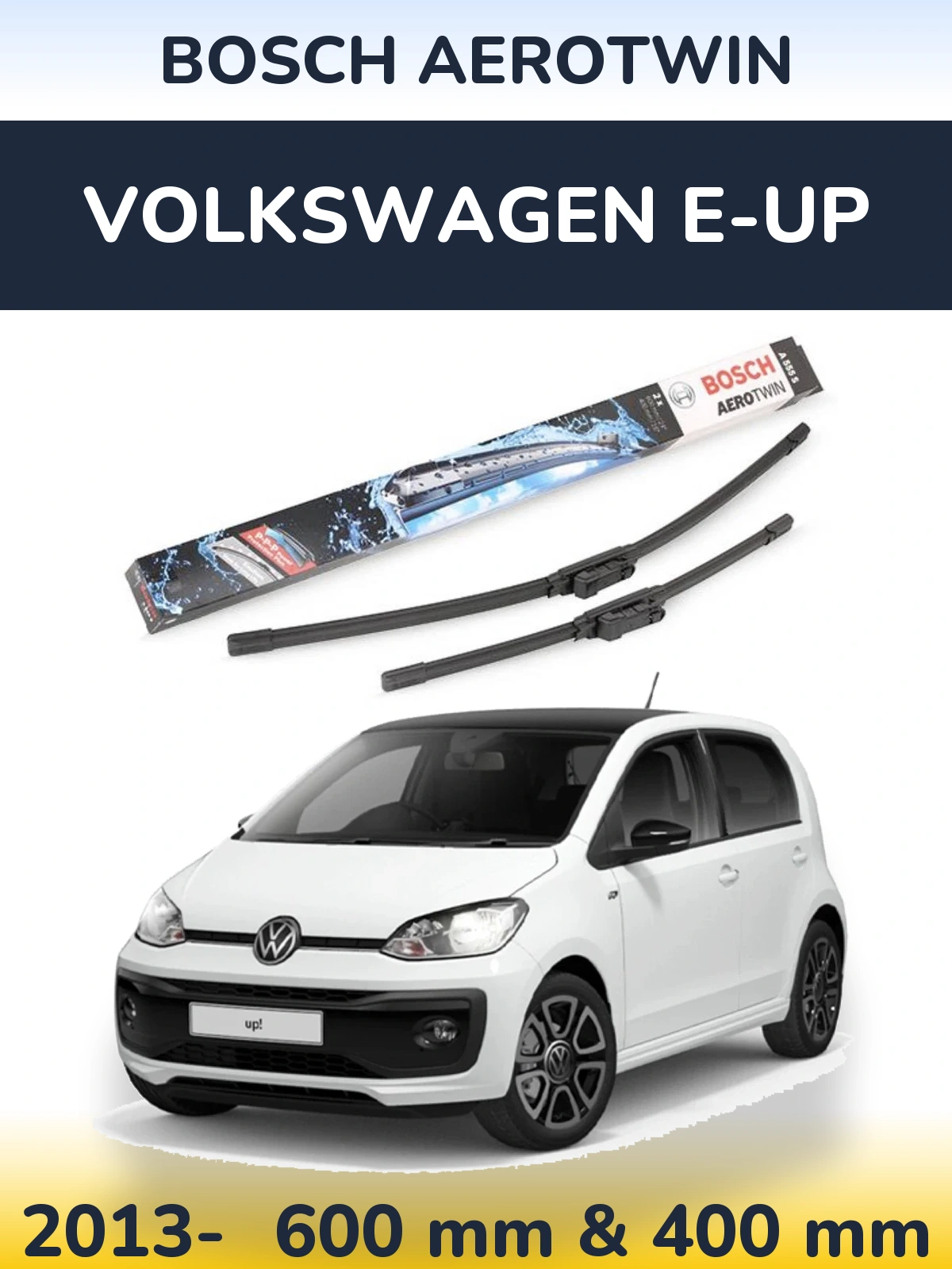 Torkarblad BOSCH AeroTwin för Volkswagen e-Up