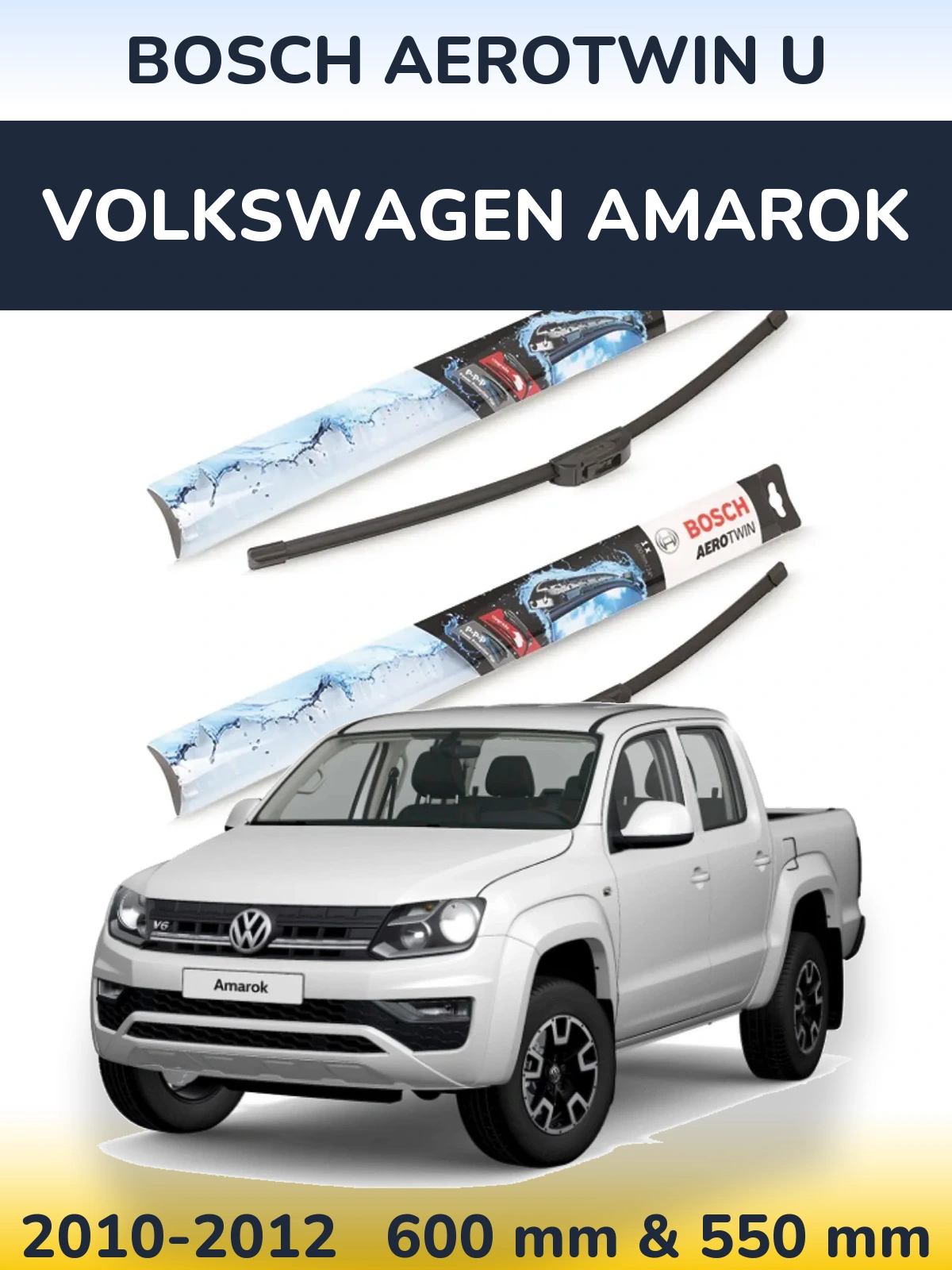 Torkarblad BOSCH AeroTwin U för Volkswagen Amarok