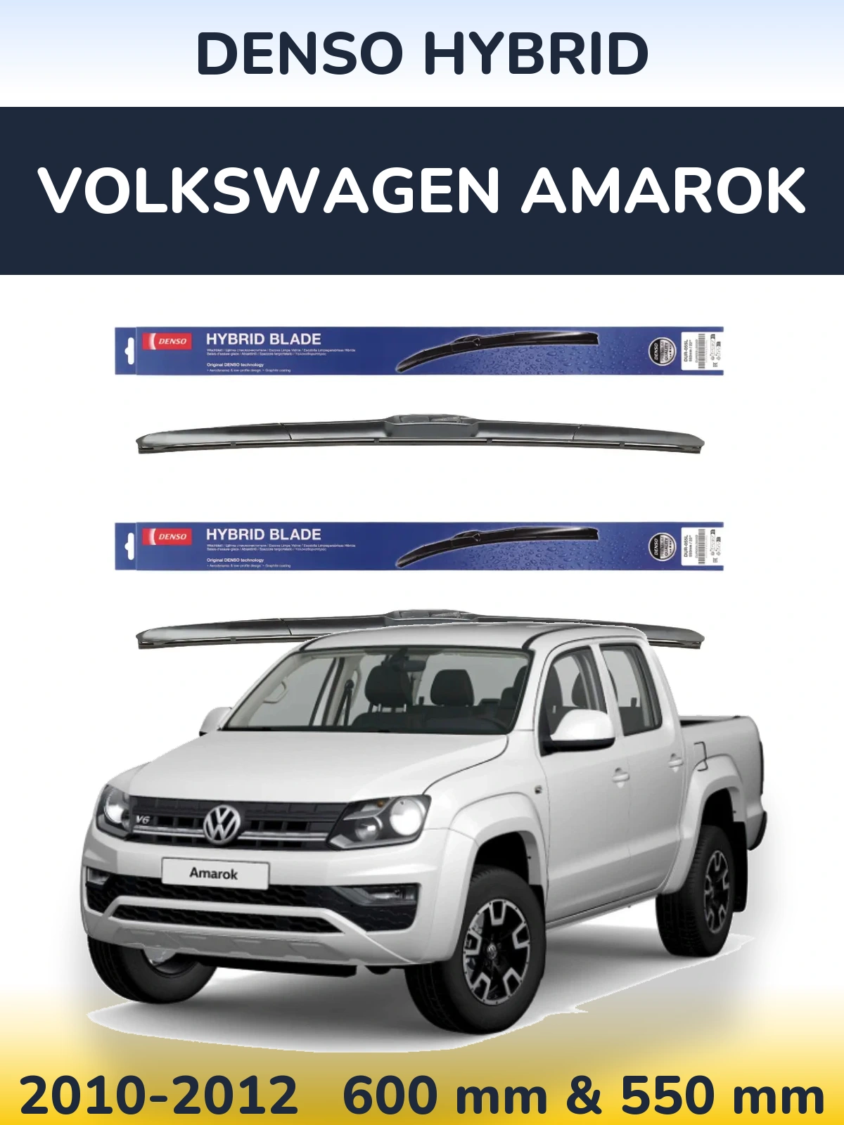 Torkarblad Denso Hybrid för Volkswagen Amarok