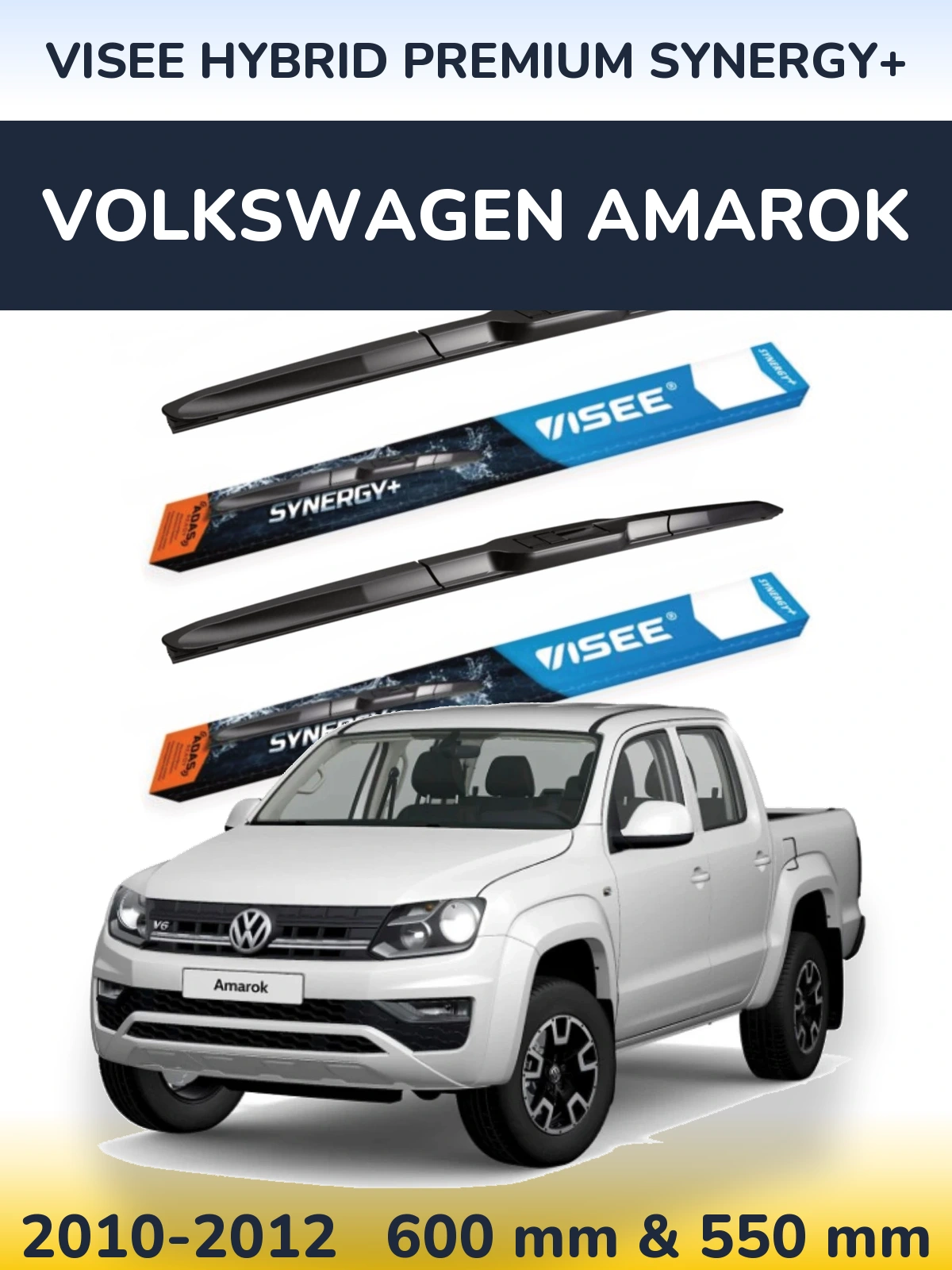 Torkarblad VISEE HYBRID PREMIUM SYNERGY+ för Volkswagen Amarok