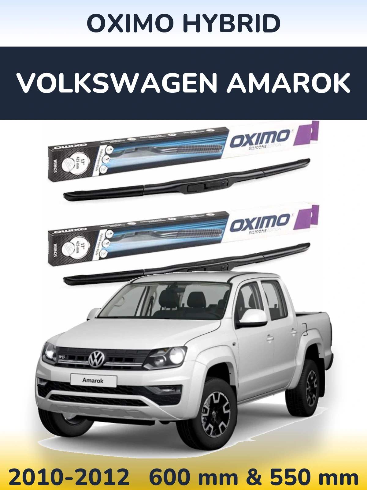 Torkarblad Oximo Hybrid för Volkswagen Amarok