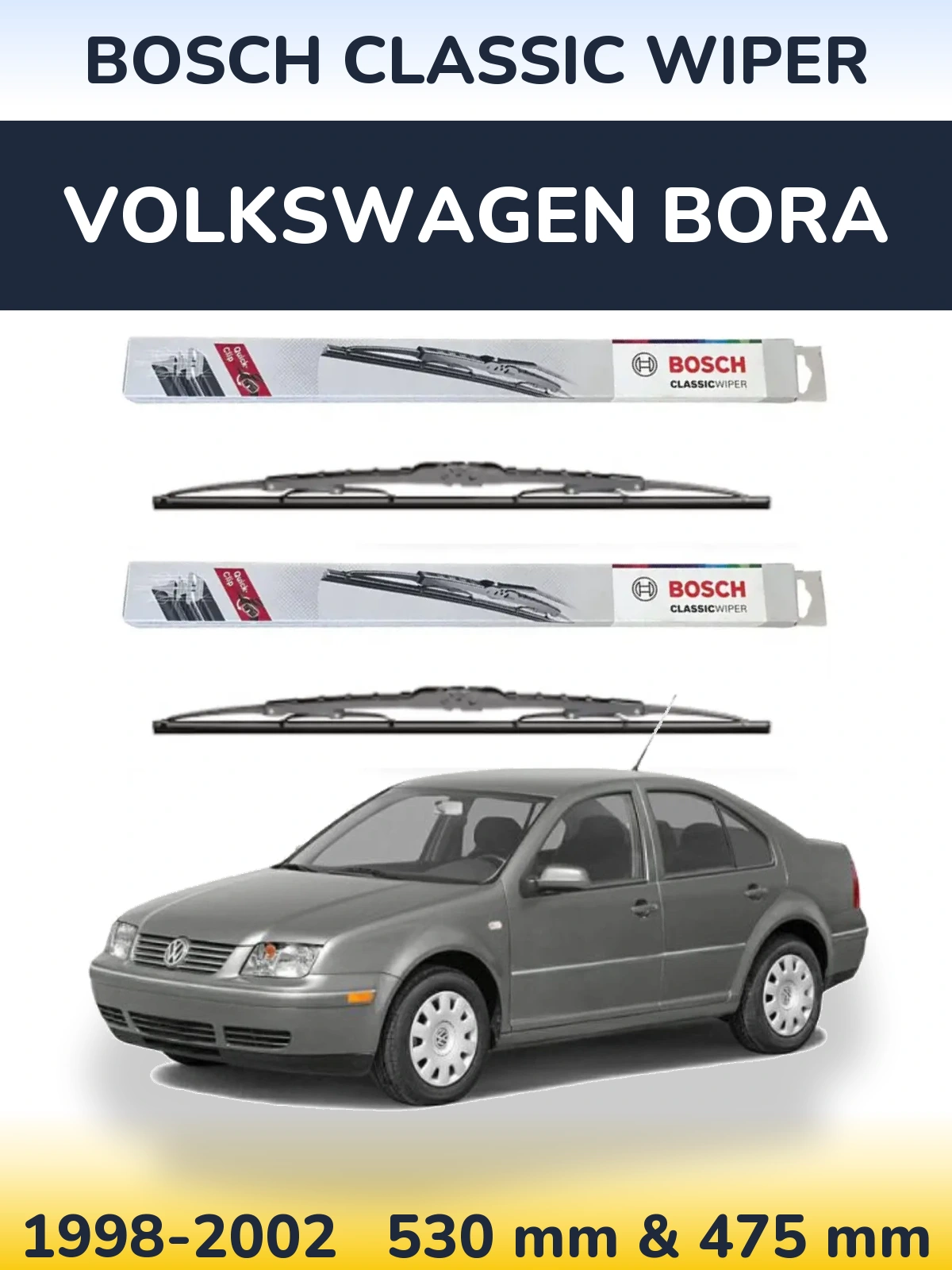 Torkarblad BOSCH Classic Wiper för Volkswagen Bora