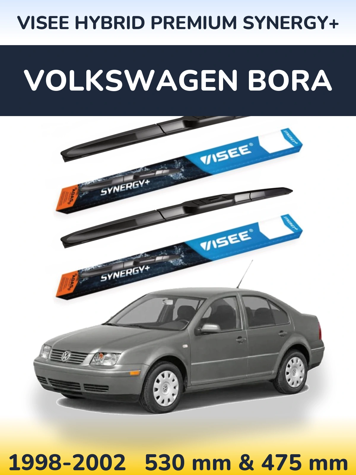 Torkarblad VISEE HYBRID PREMIUM SYNERGY+ för Volkswagen Bora