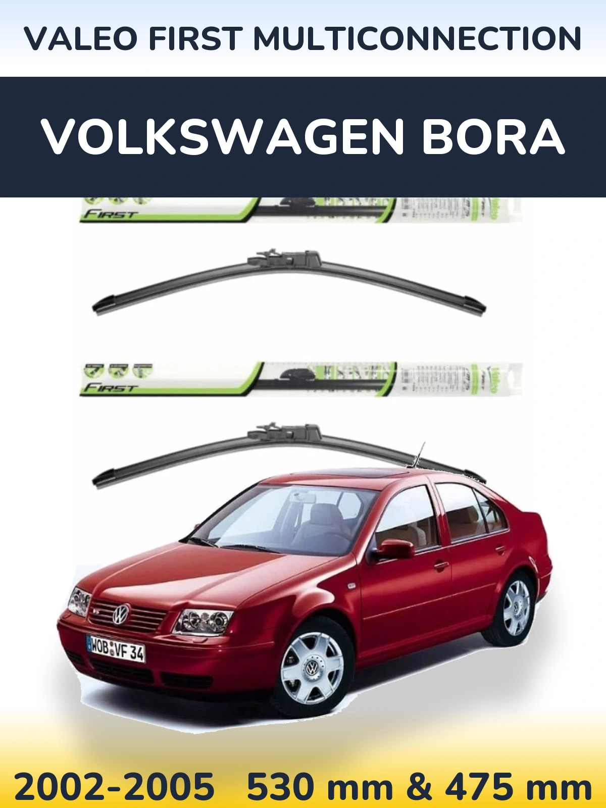 Torkarblad Valeo First MultiConnection för Volkswagen Bora