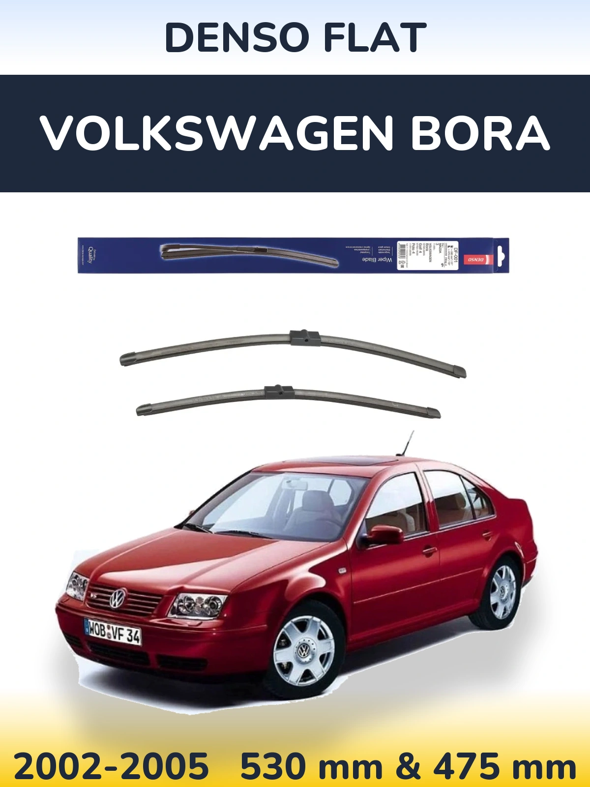 Torkarblad Denso Flat för Volkswagen Bora